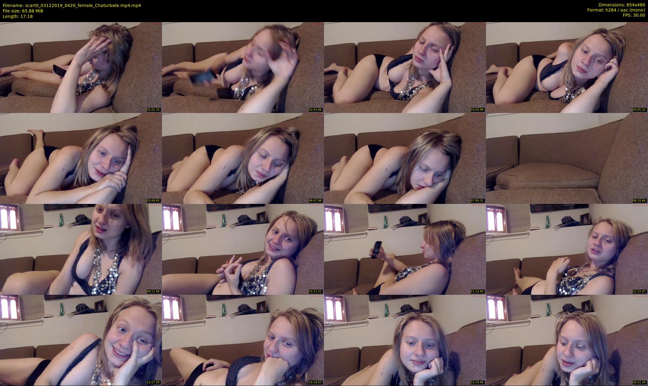 scartit — 18 minute Chaturbate female cam show recording, 480p, Dec 3, 2019