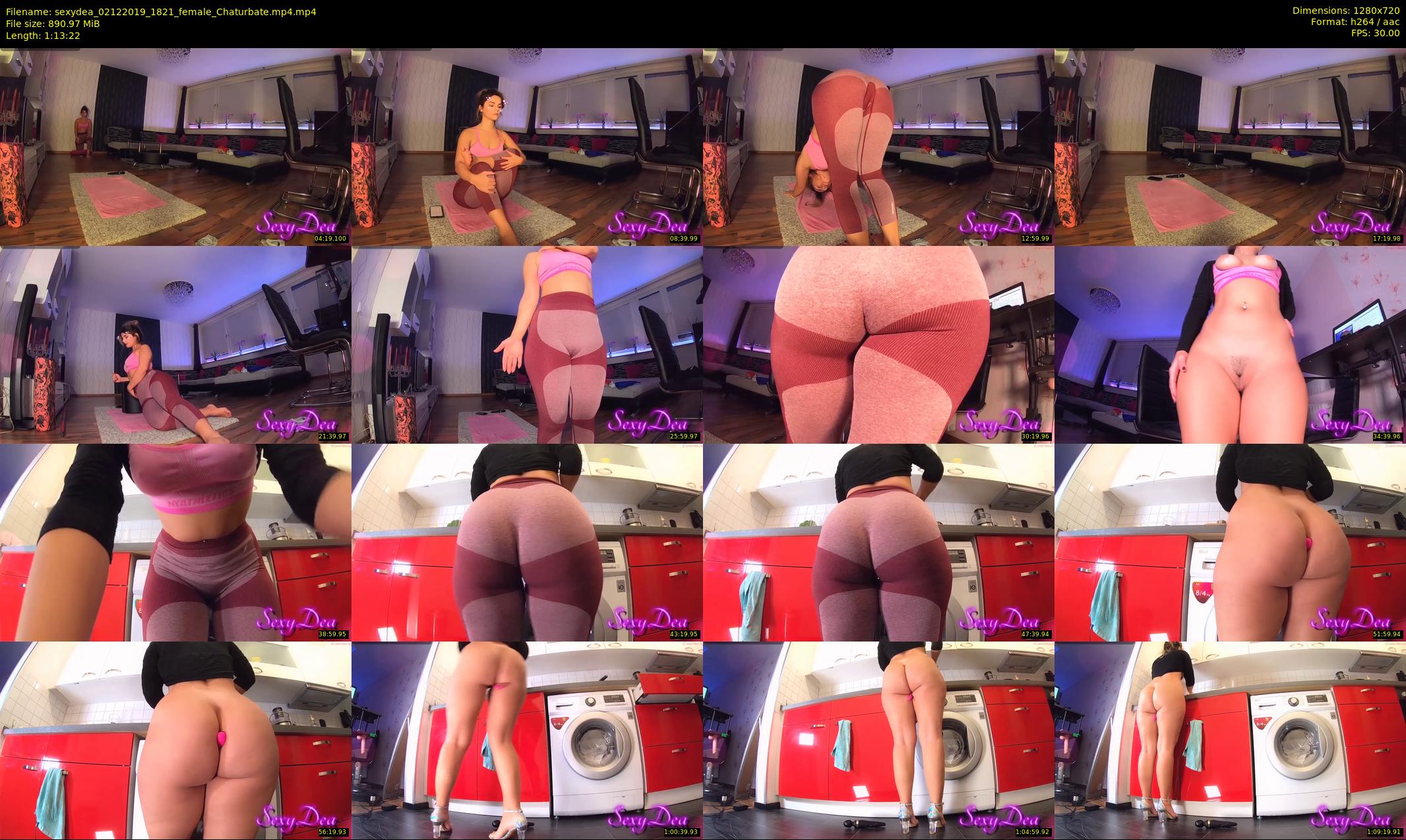 sexydea — 74 minute Chaturbate female cam show recording, 720p, Dec 2, 2019