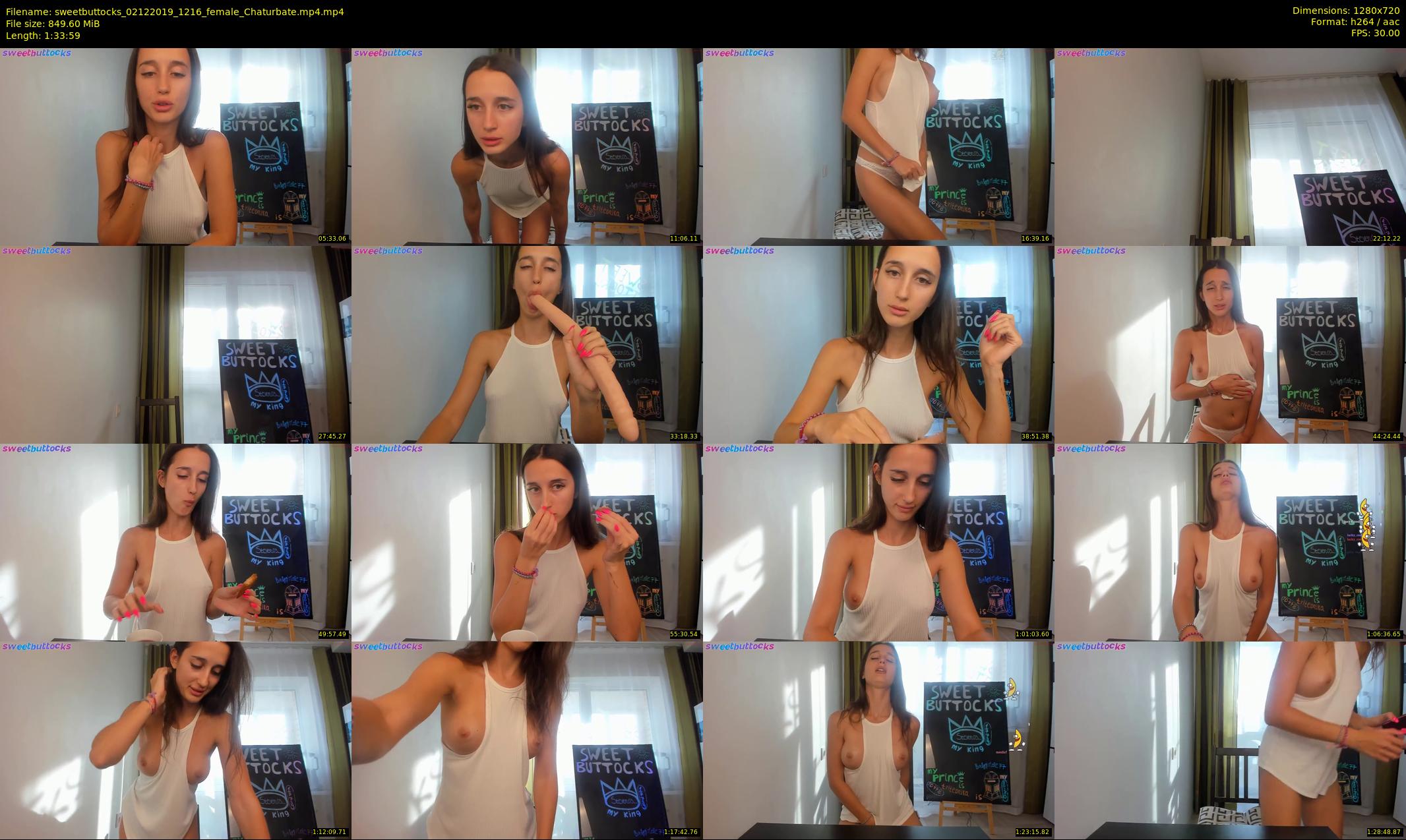 sweetbuttocks — 94 minute Chaturbate female cam show recording, 720p, Dec 2, 2019