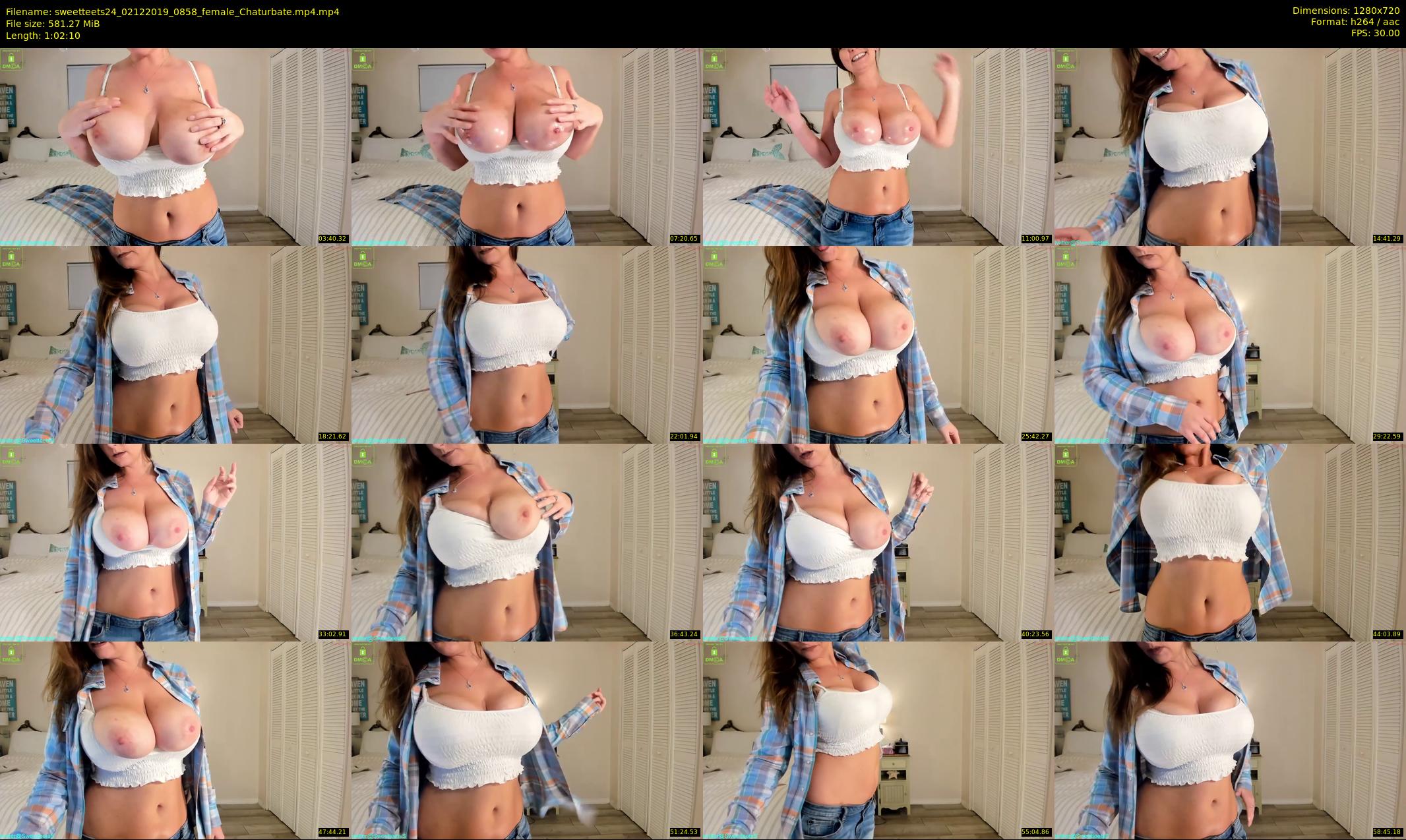 sweetteets24 — 63 minute Chaturbate female cam show recording, 720p, Dec 2, 2019