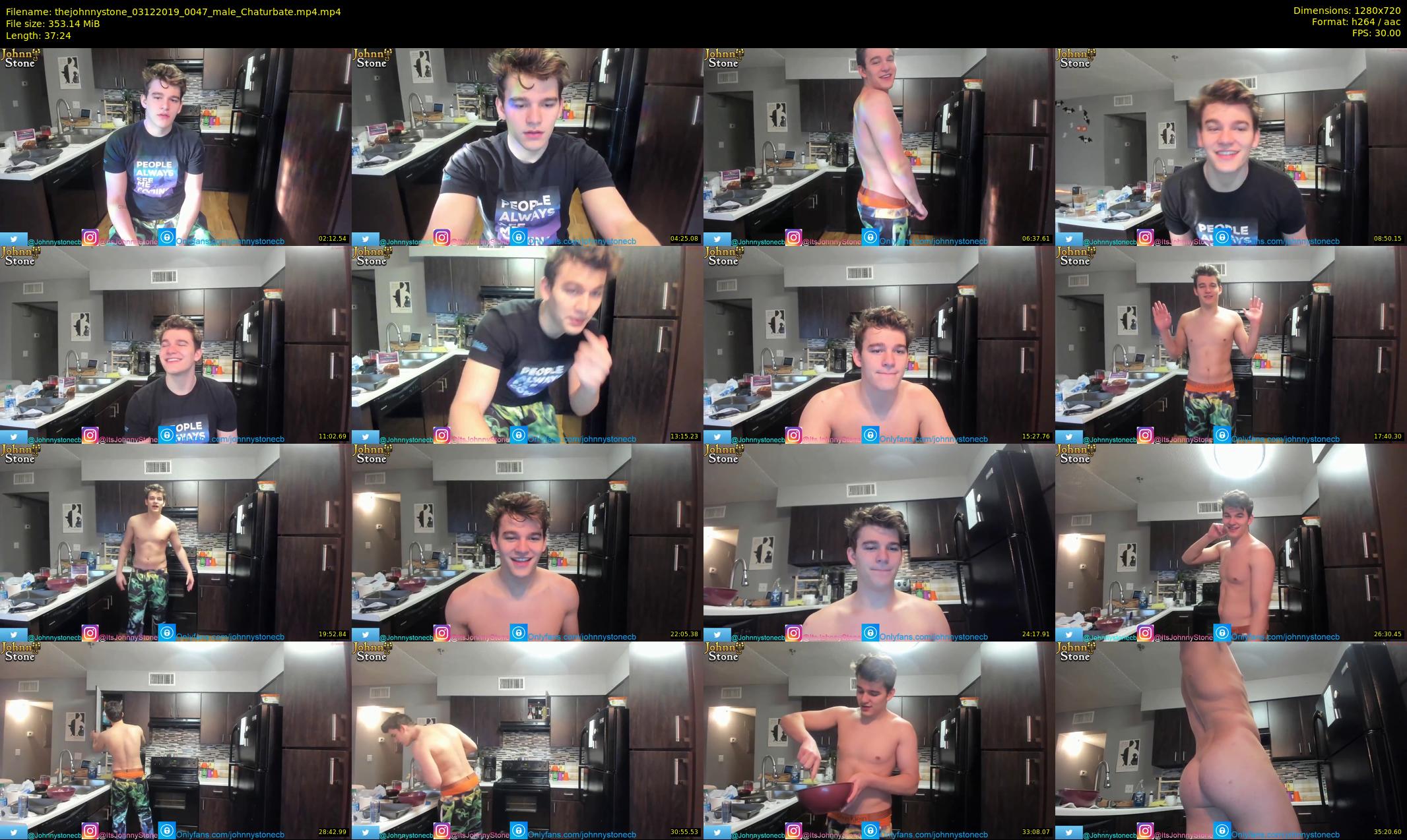 thejohnnystone — 38 minute Chaturbate male cam show recording, 720p, Dec 3, 2019