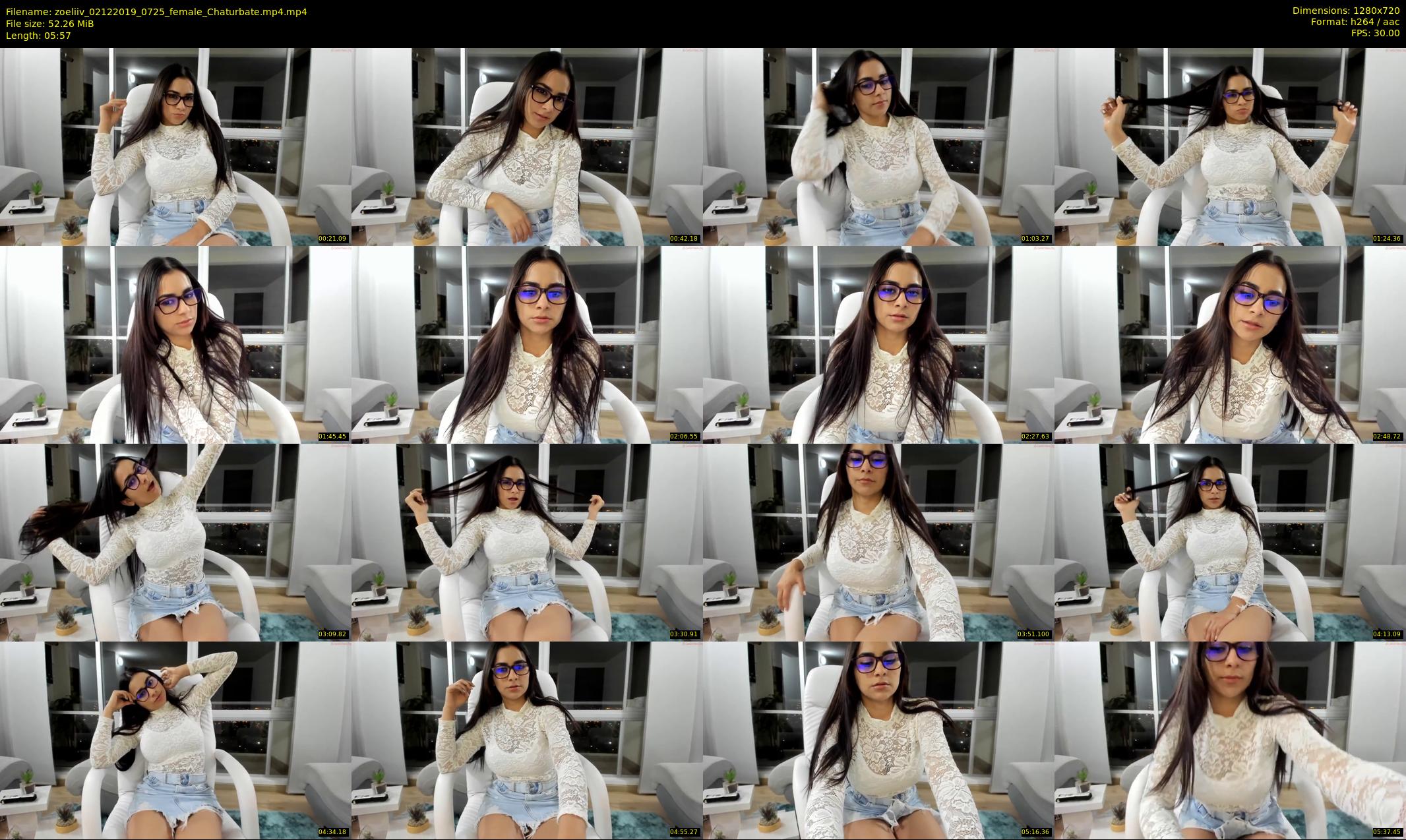 zoeliiv — 6 minute Chaturbate female cam show recording, 720p, Dec 2, 2019