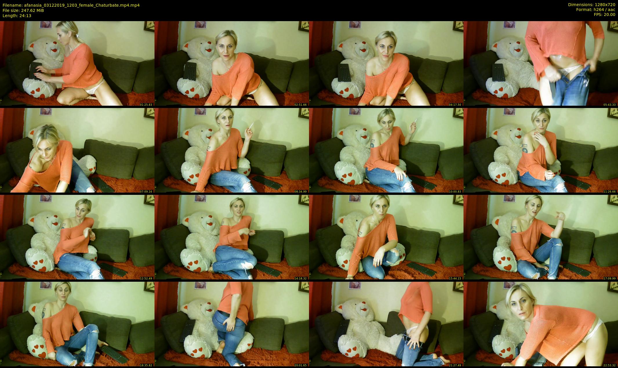 afanasia — 25 minute Chaturbate female cam show recording, 720p, Dec 3, 2019