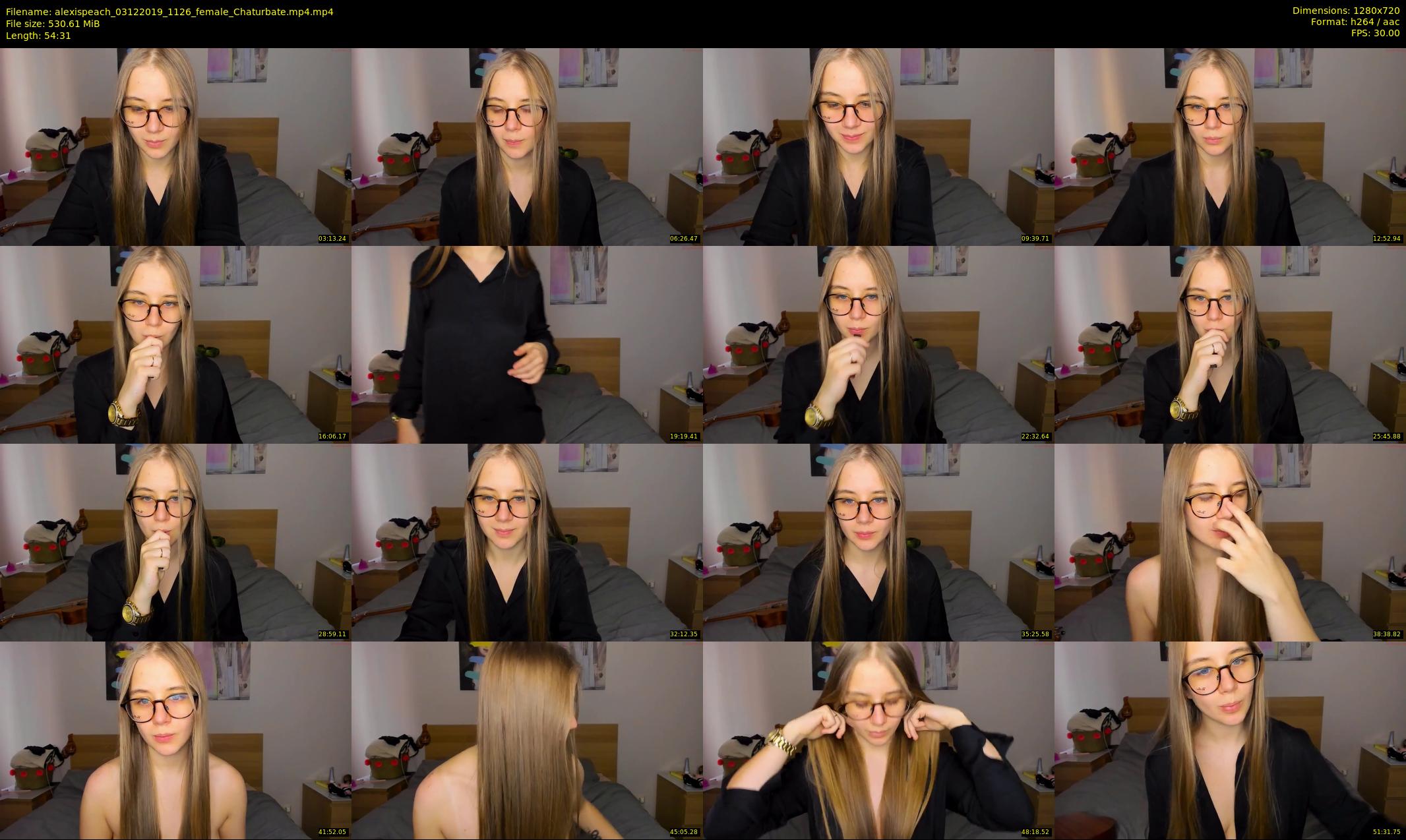 alexispeach — 55 minute Chaturbate female cam show recording, 720p, Dec 3, 2019