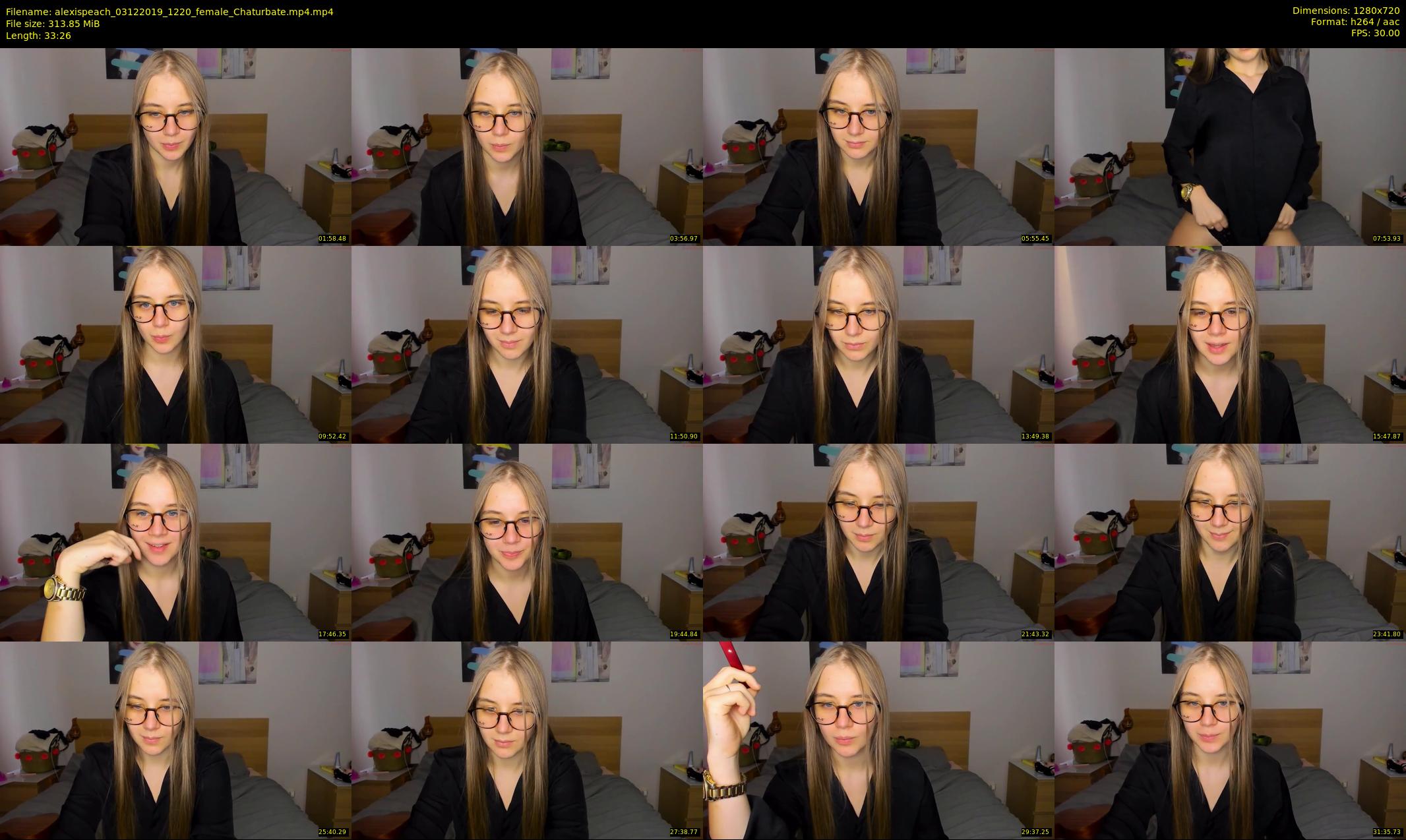 alexispeach — 34 minute Chaturbate female cam show recording, 720p, Dec 3, 2019