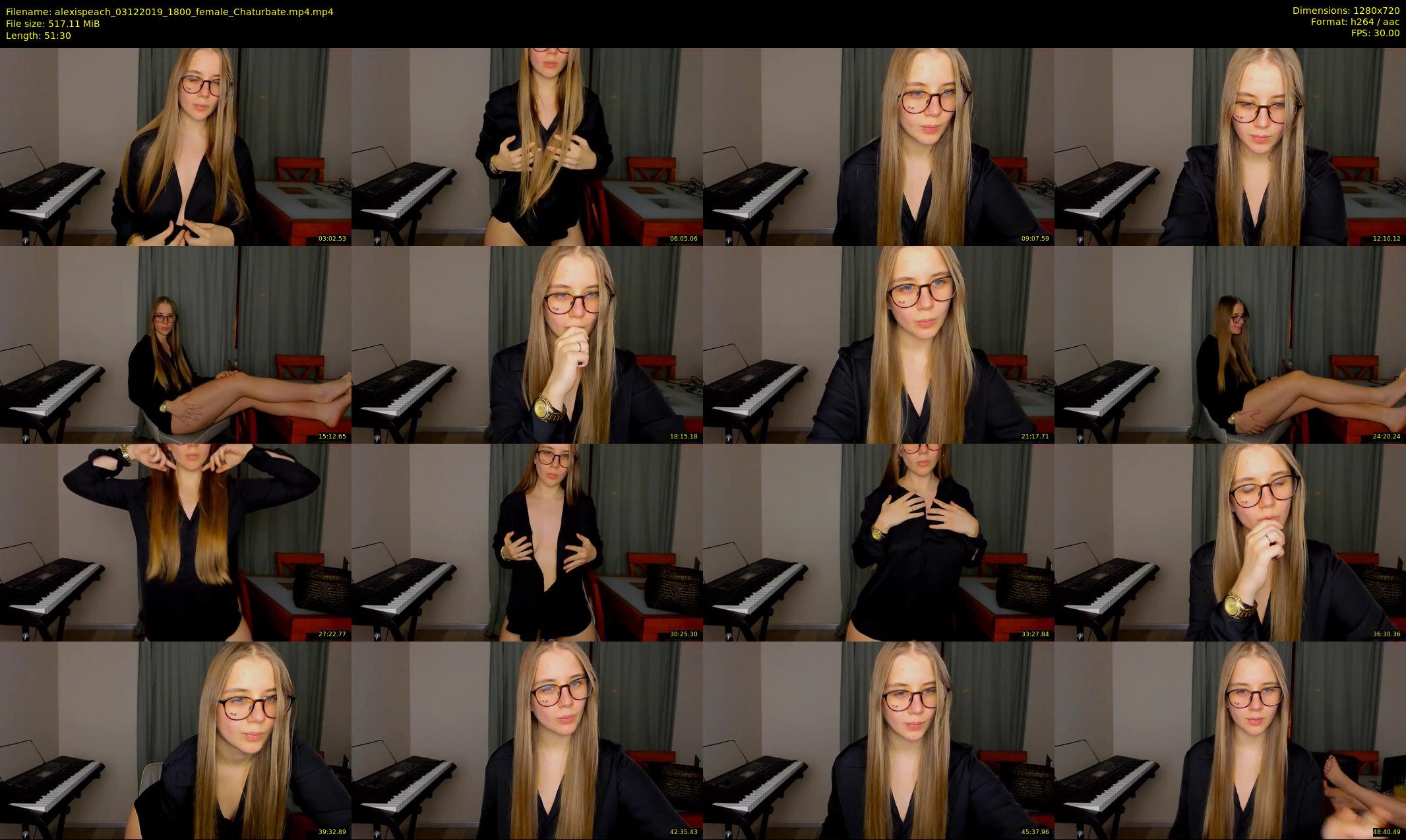 alexispeach — 52 minute Chaturbate female cam show recording, 720p, Dec 3, 2019
