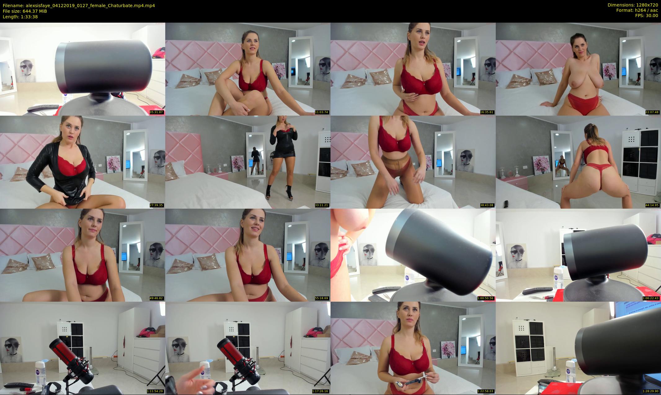 alexsisfaye — 94 minute Chaturbate female cam show recording, 720p, Dec 4, 2019