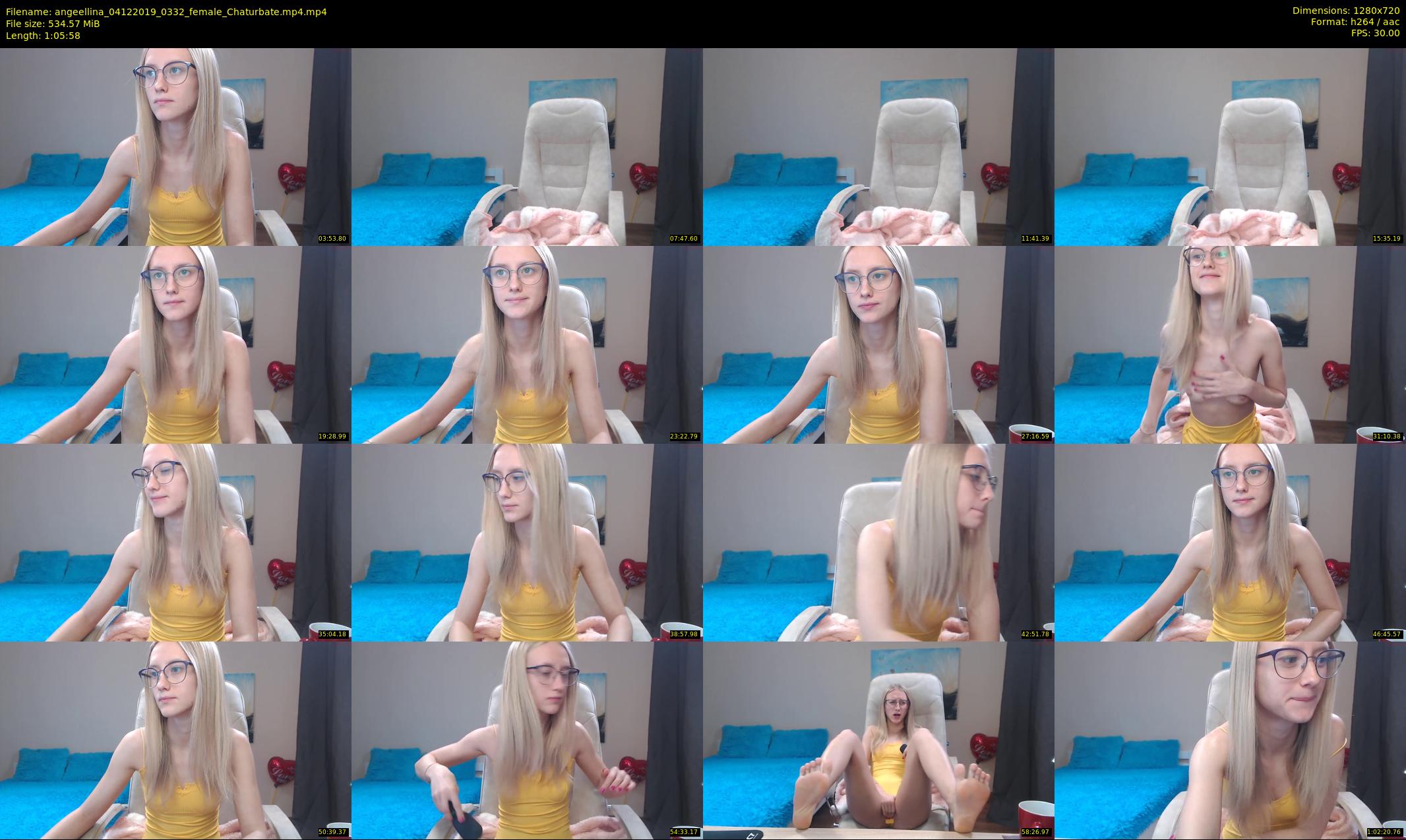 angeellina — 66 minute Chaturbate female cam show recording, 720p, Dec 4, 2019