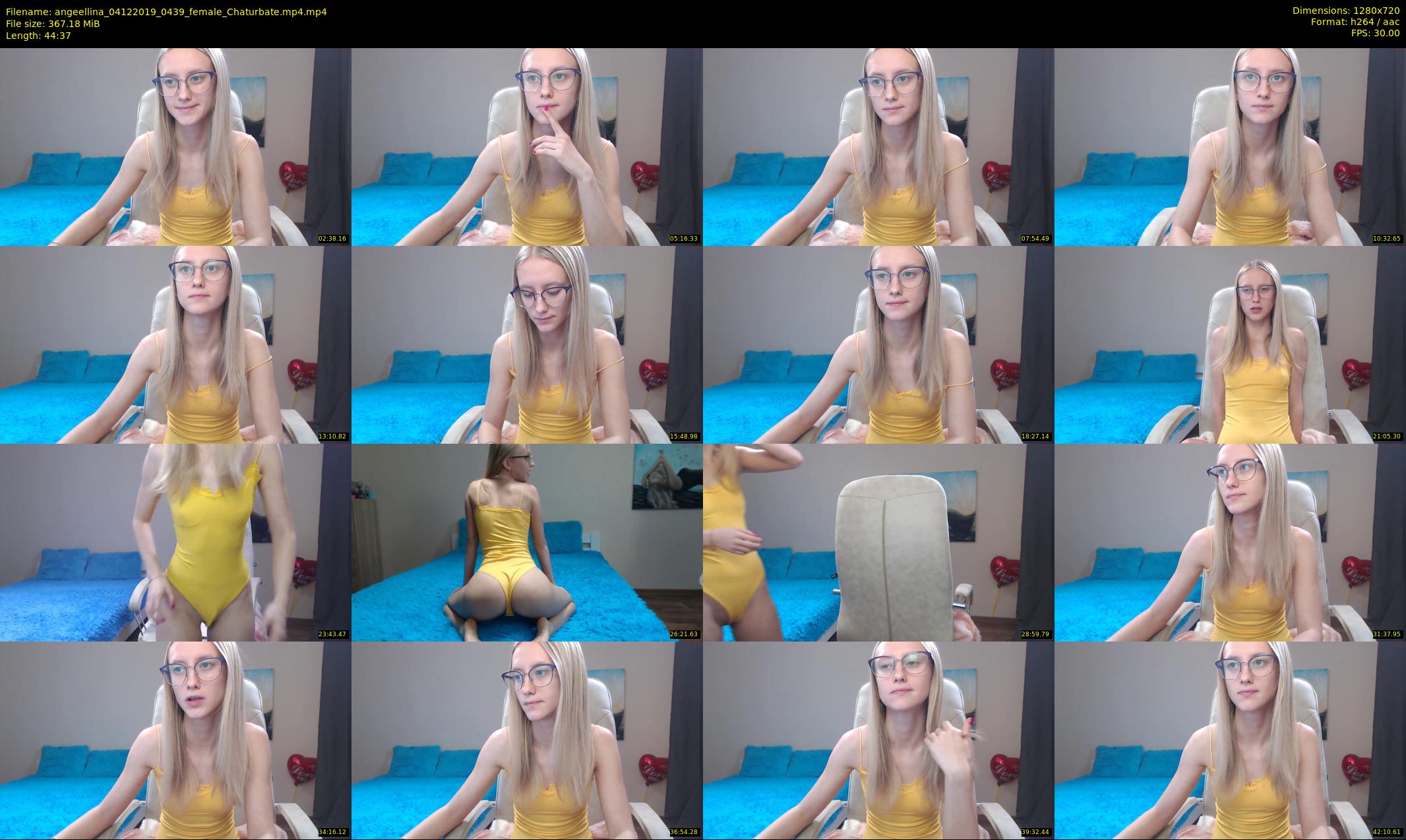 angeellina — 45 minute Chaturbate female cam show recording, 720p, Dec 4, 2019