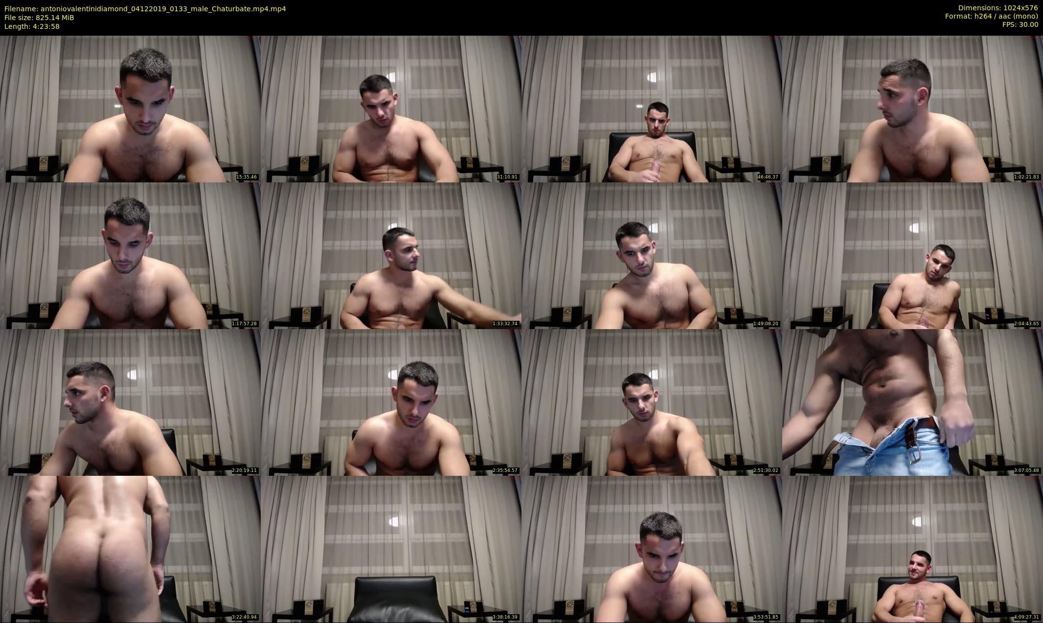 antoniovalentinidiamond — 264 minute Chaturbate male cam show recording, 480p, Dec 4, 2019