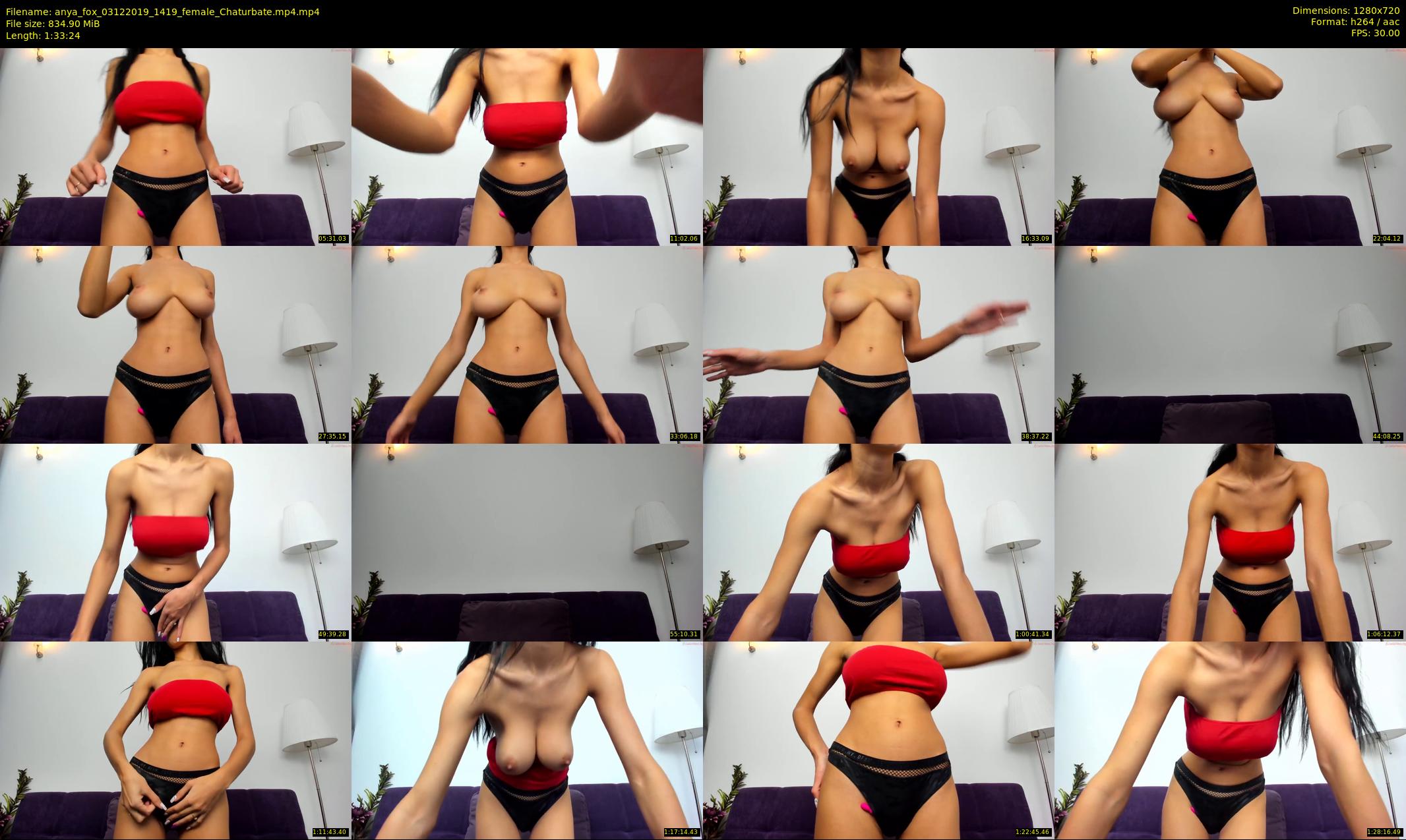 anya_fox — 94 minute Chaturbate female cam show recording, 720p, Dec 3, 2019