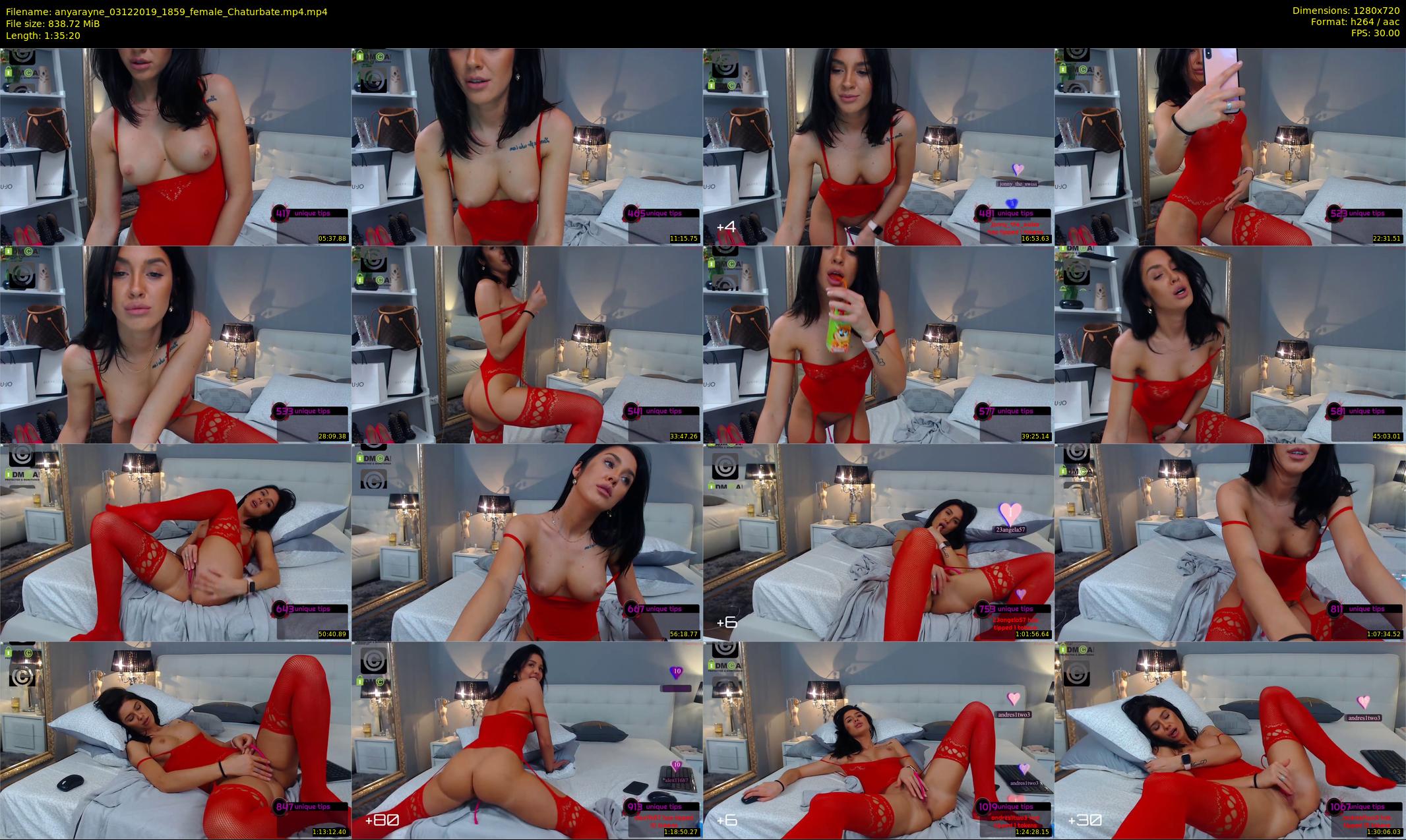 anyarayne — 96 minute Chaturbate female cam show recording, 720p, Dec 3, 2019