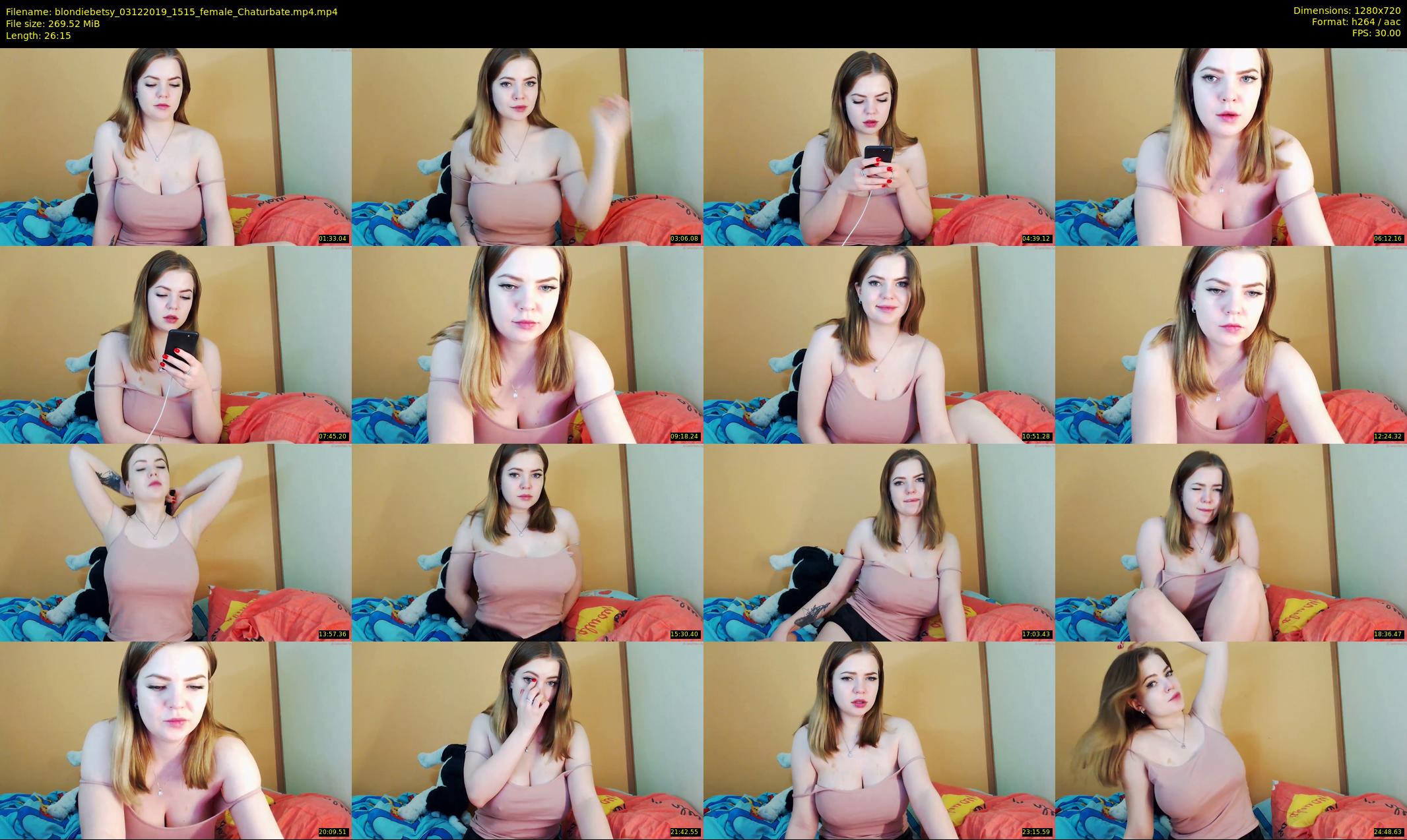 blondiebetsy — 27 minute Chaturbate female cam show recording, 720p, Dec 3, 2019