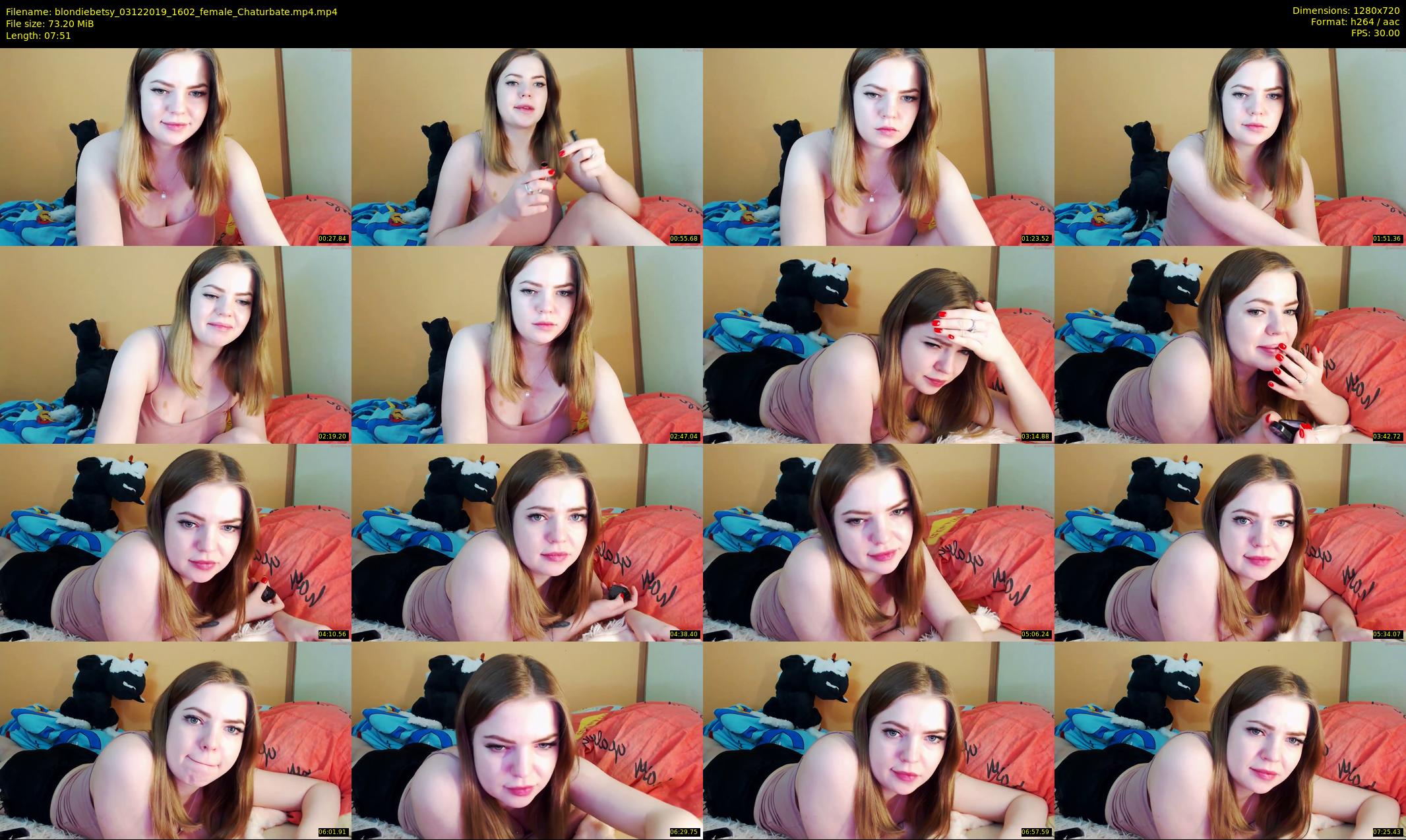 blondiebetsy — 8 minute Chaturbate female cam show recording, 720p, Dec 3, 2019