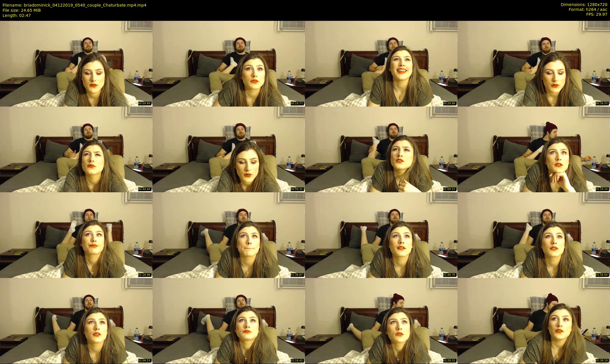 briadominick — 3 minute Chaturbate couple cam show recording, 720p, Dec 4, 2019