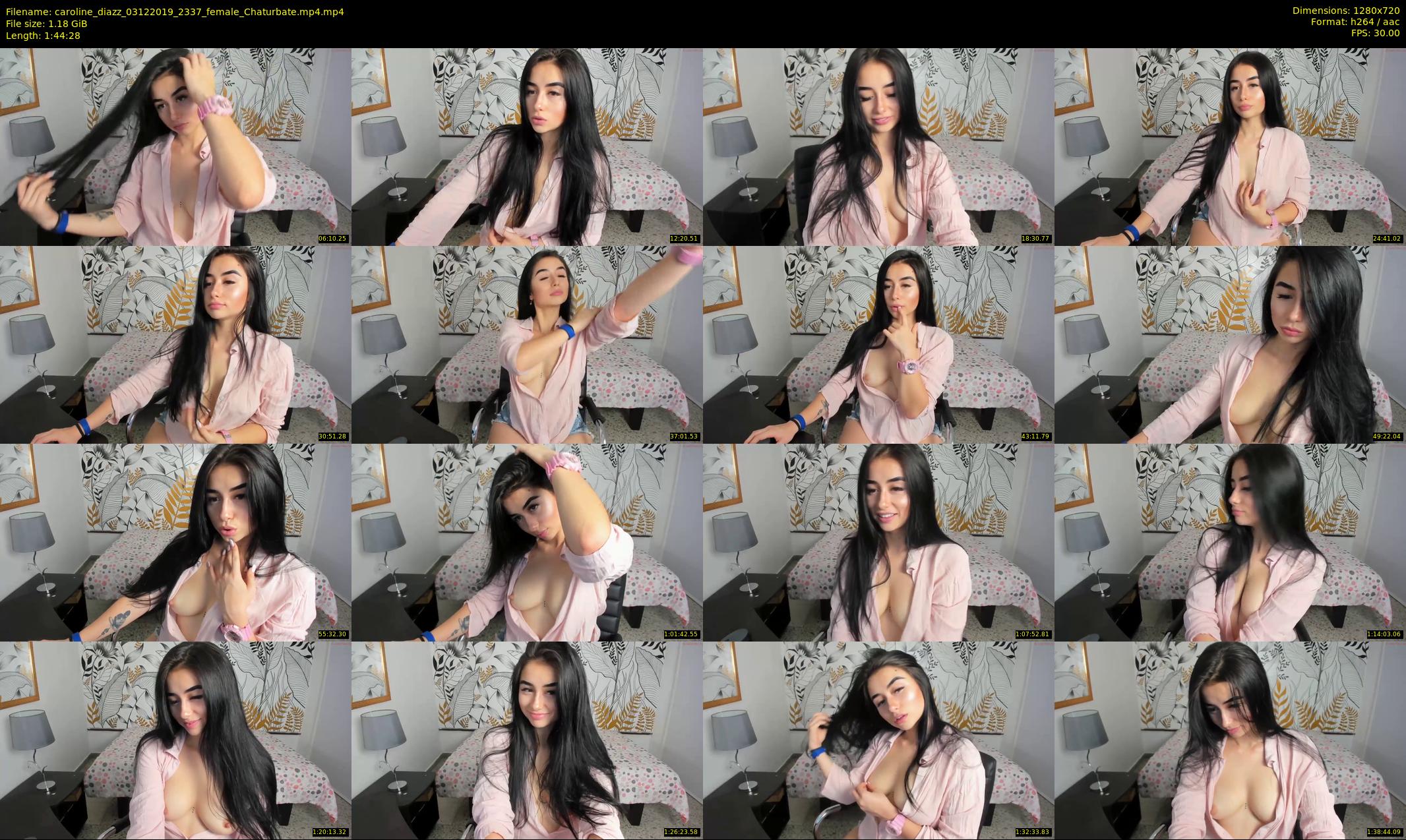 caroline_diazz — 105 minute Chaturbate female cam show recording, 720p, Dec 3, 2019