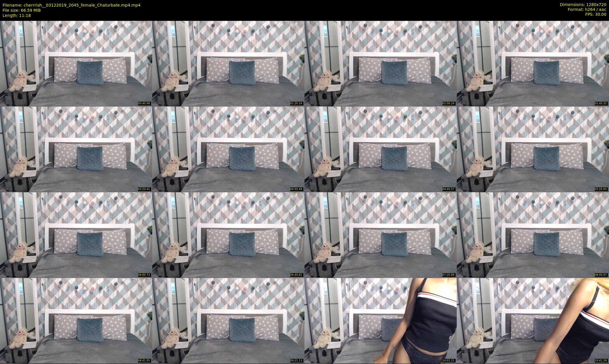 cherrrish_ — 12 minute Chaturbate female cam show recording, 720p, Dec 3, 2019