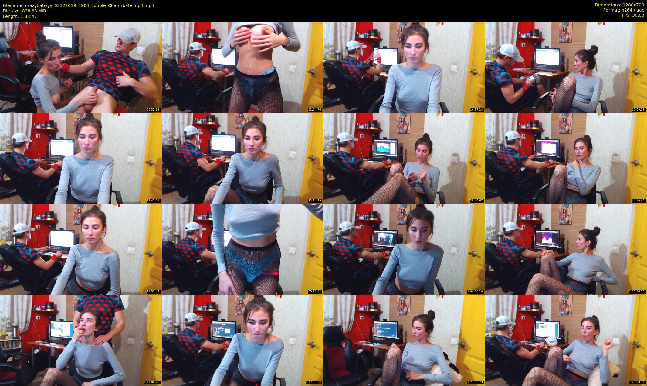 crazybabyyy — 94 minute Chaturbate couple cam show recording, 720p, Dec 3, 2019