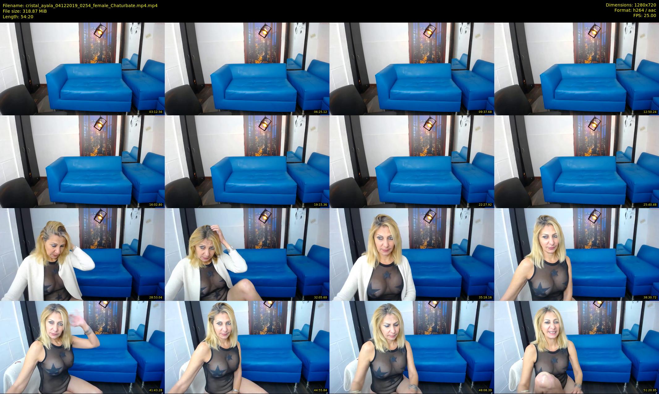 cristal_ayala — 55 minute Chaturbate female cam show recording, 720p, Dec 4, 2019
