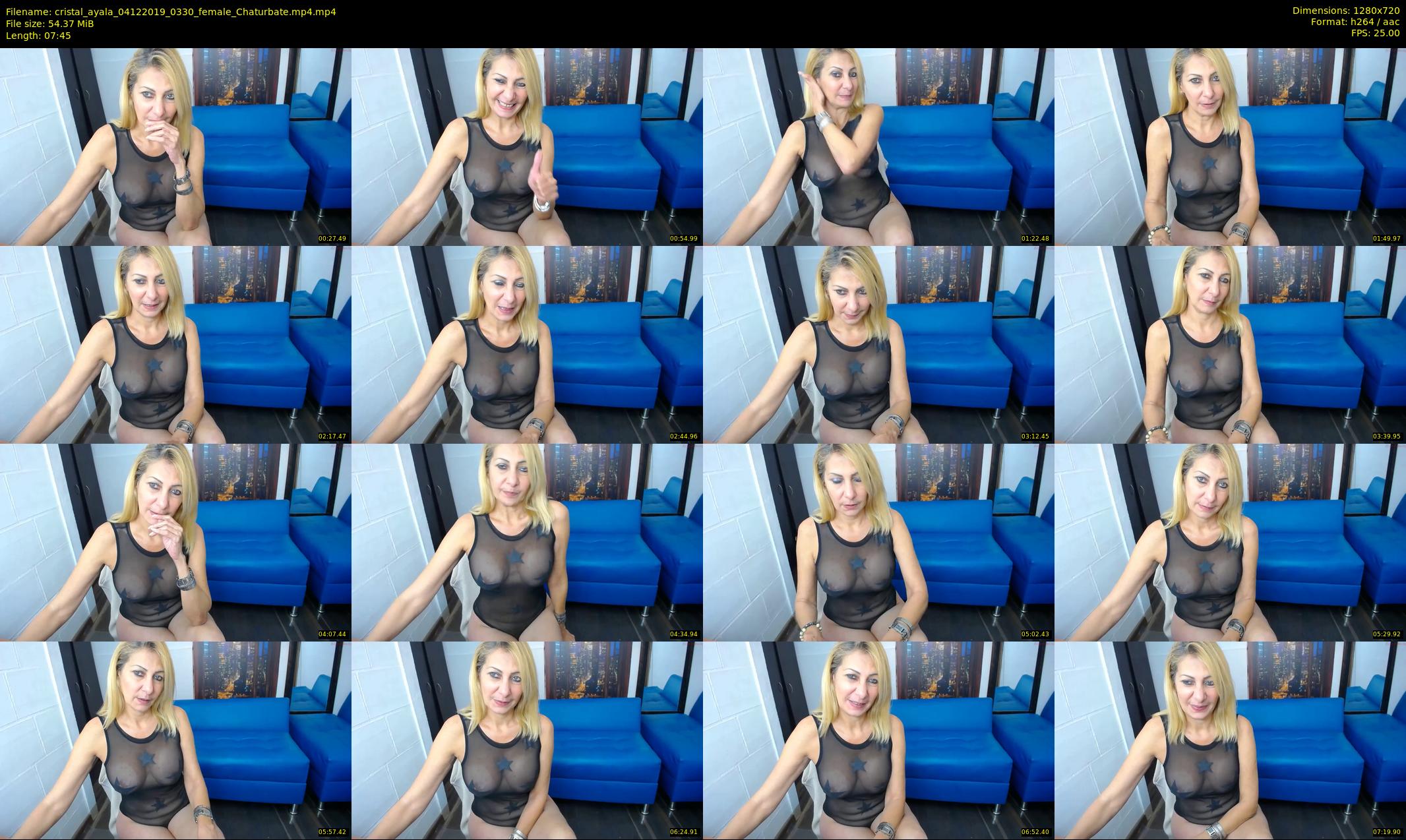 cristal_ayala — 8 minute Chaturbate female cam show recording, 720p, Dec 4, 2019