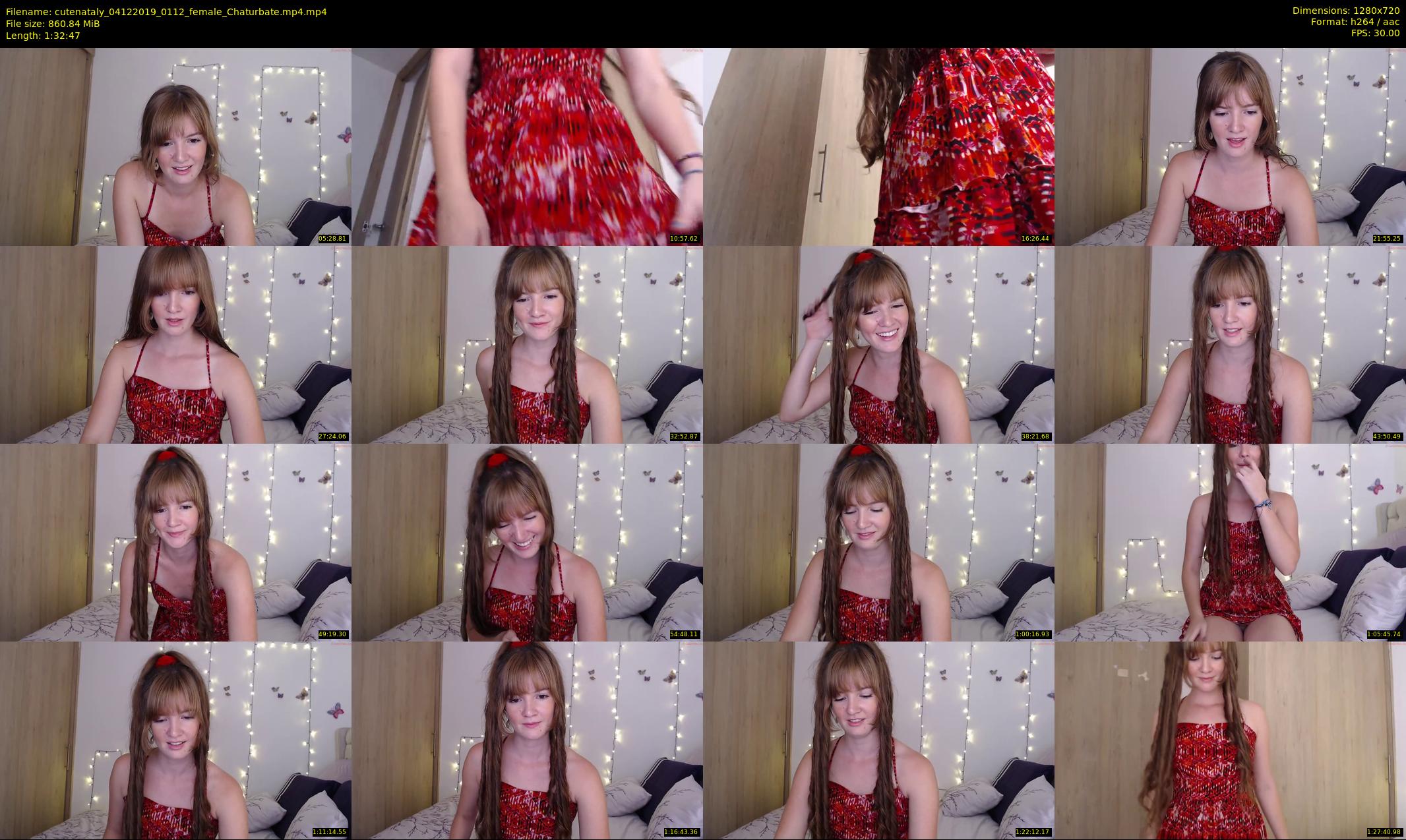 cutenataly — 93 minute Chaturbate female cam show recording, 720p, Dec 4, 2019
