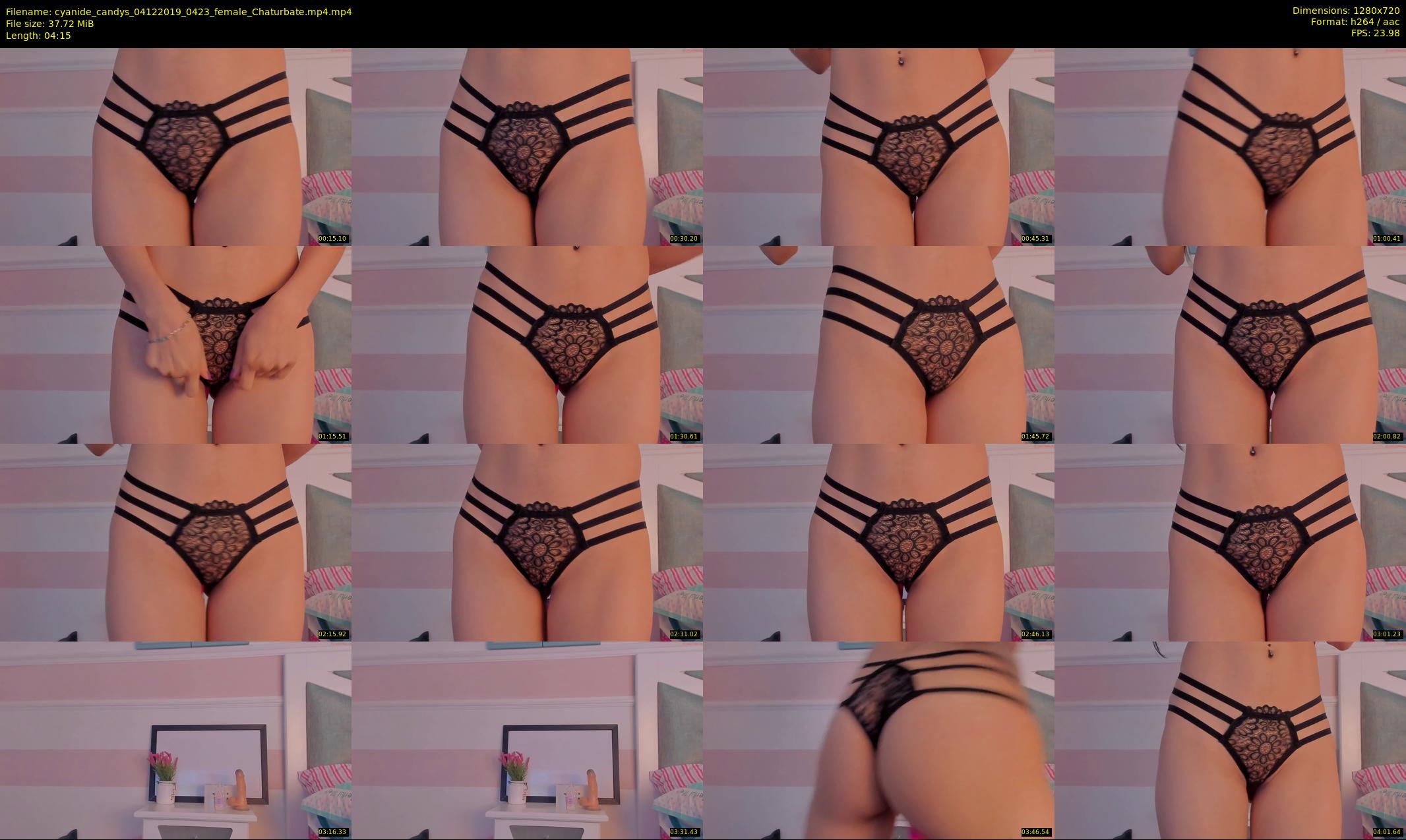 cyanide_candys — 5 minute Chaturbate female cam show recording, 720p, Dec 4, 2019