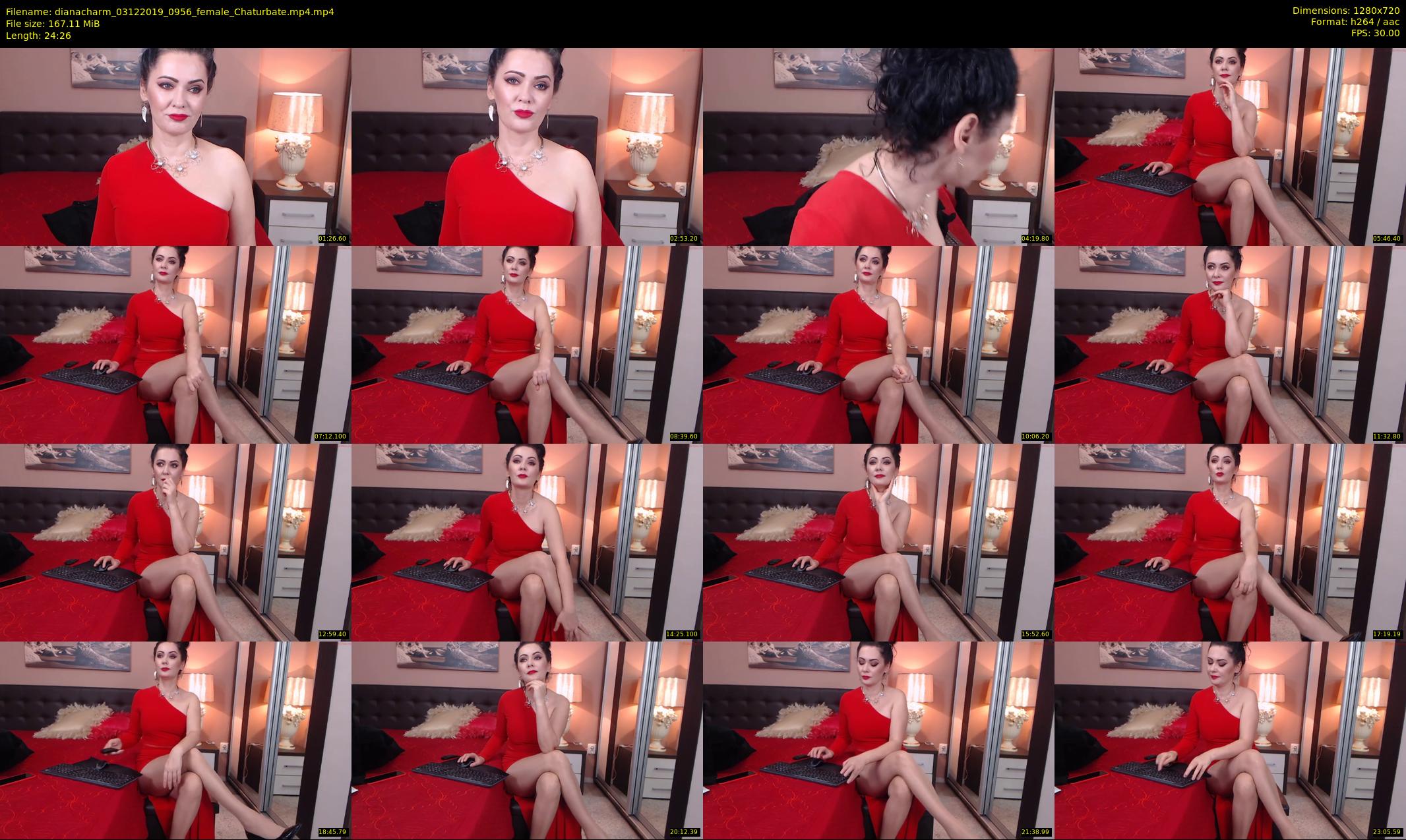 dianacharm — 25 minute Chaturbate female cam show recording, 720p, Dec 3, 2019