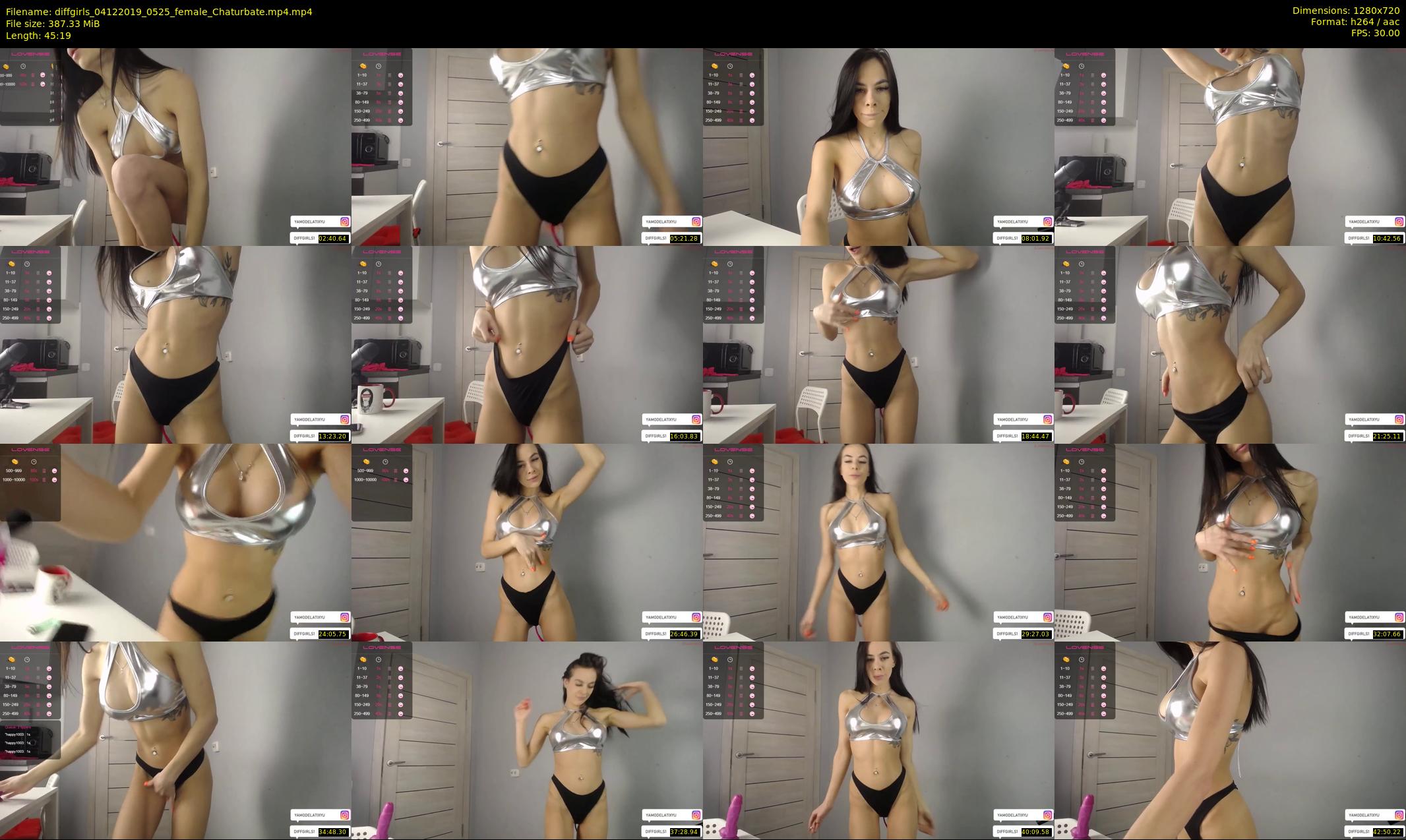 diffgirls — 46 minute Chaturbate female cam show recording, 720p, Dec 4, 2019