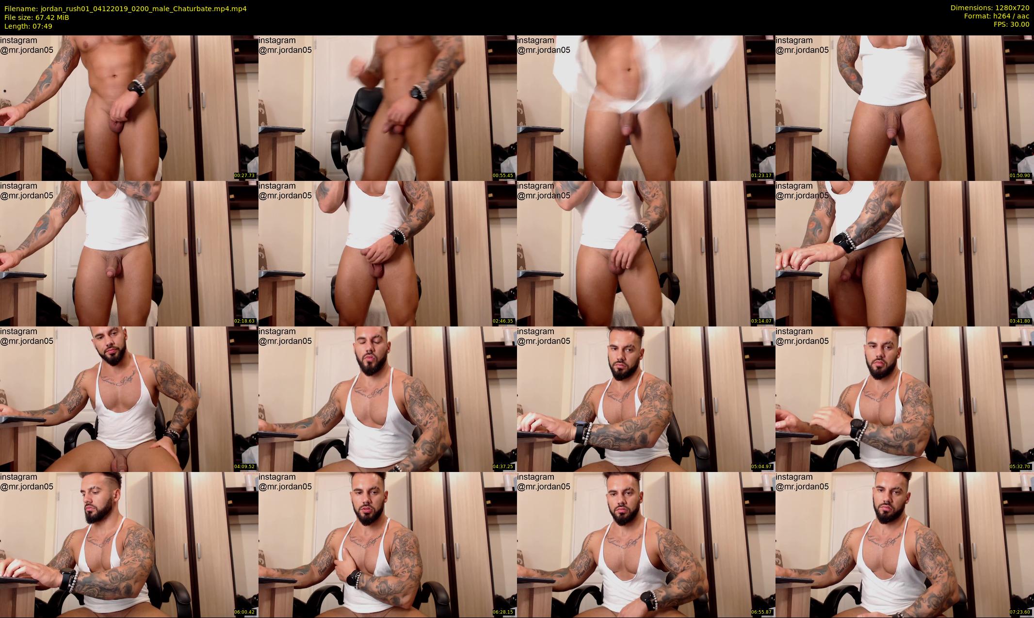 jordan_rush01 — 8 minute Chaturbate male cam show recording, 720p, Dec 4, 2019