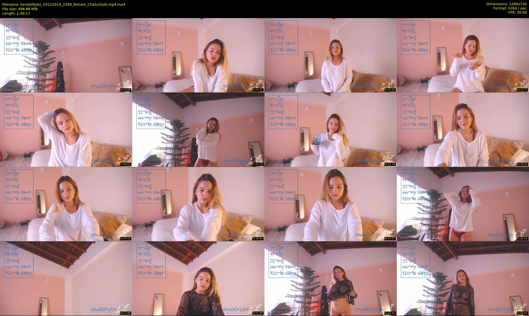 kendalltyler — 61 minute Chaturbate female cam show recording, 720p, Dec 3, 2019