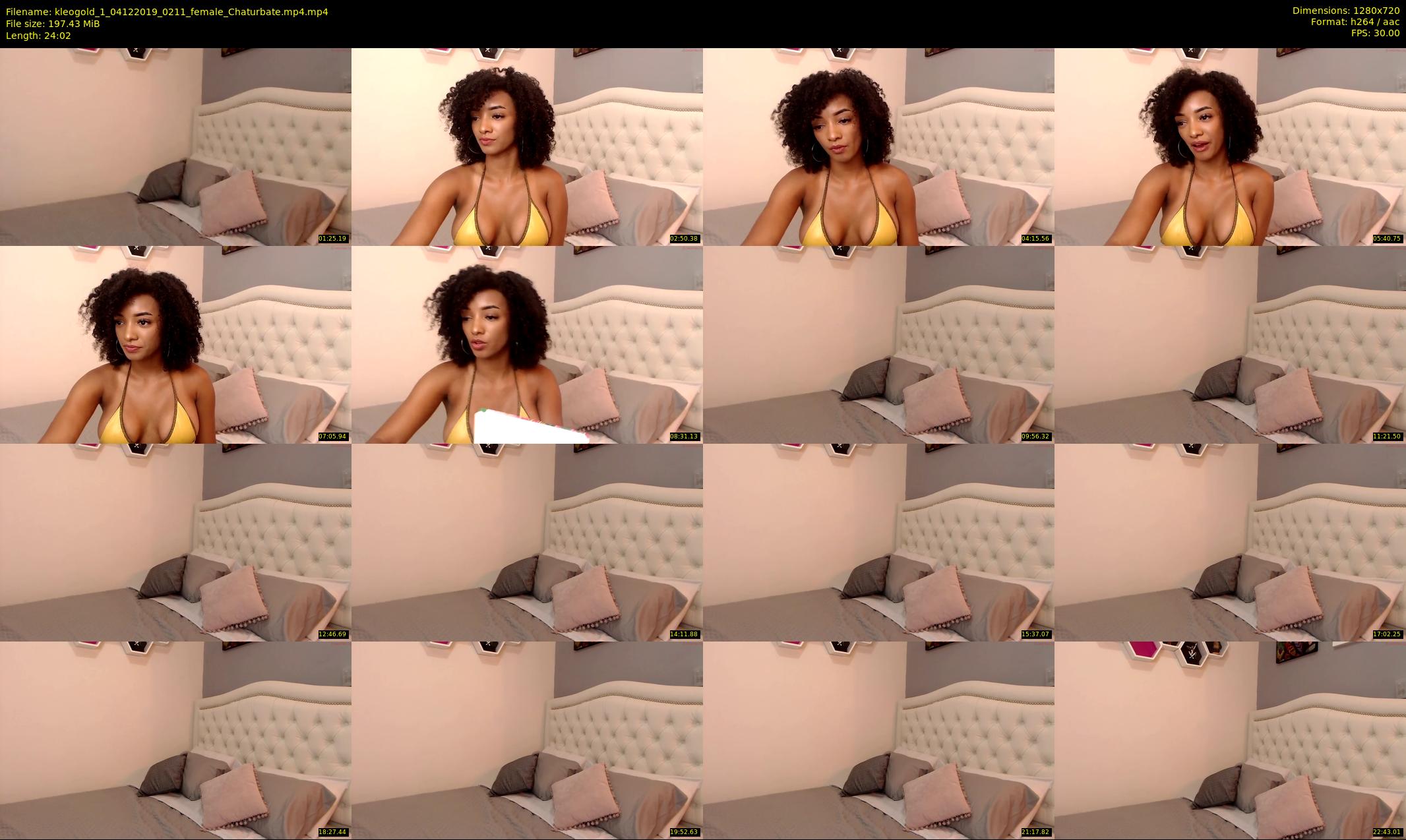 kleogold_1 — 25 minute Chaturbate female cam show recording, 720p, Dec 4, 2019