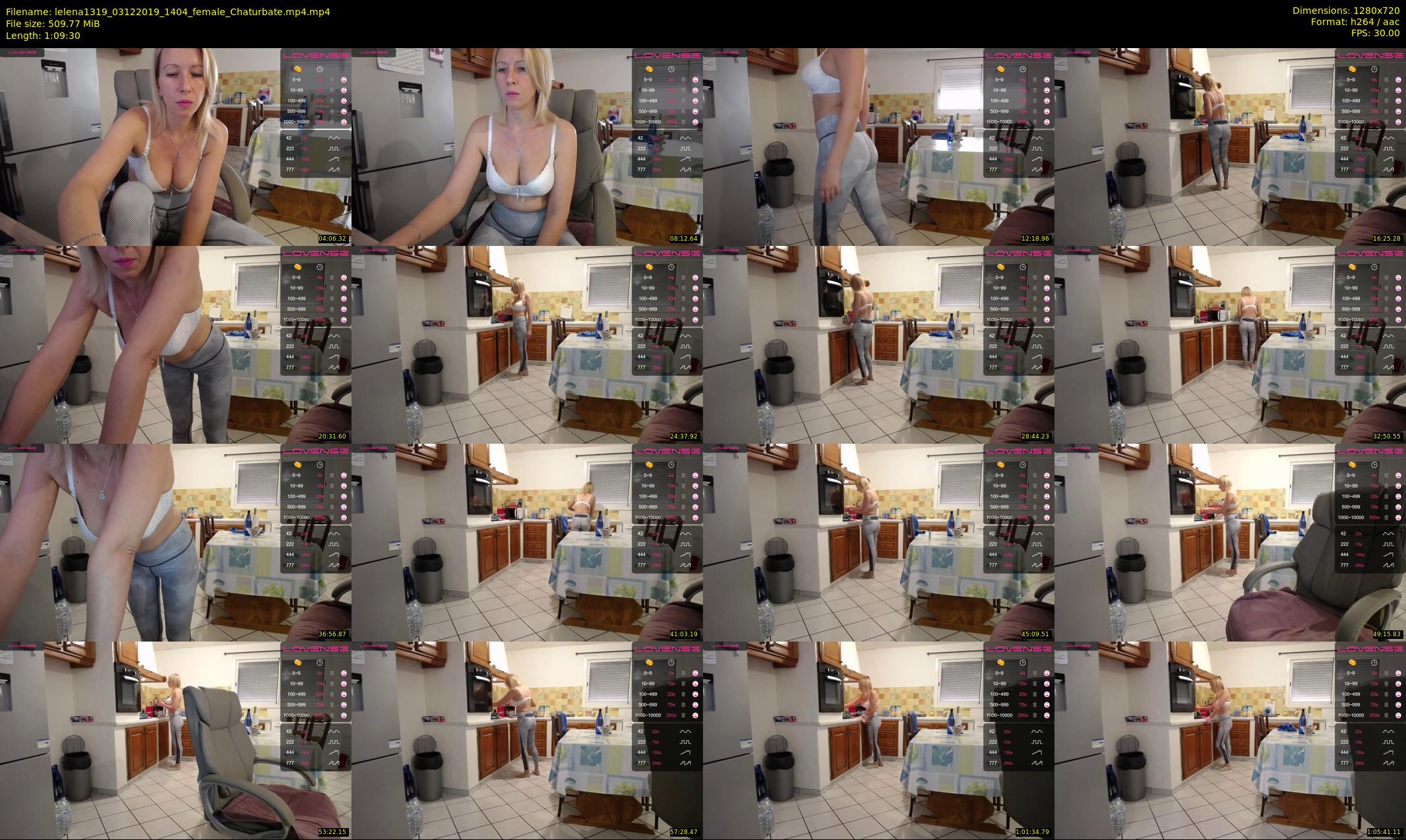 lelena1319 — 70 minute Chaturbate female cam show recording, 720p, Dec 3, 2019