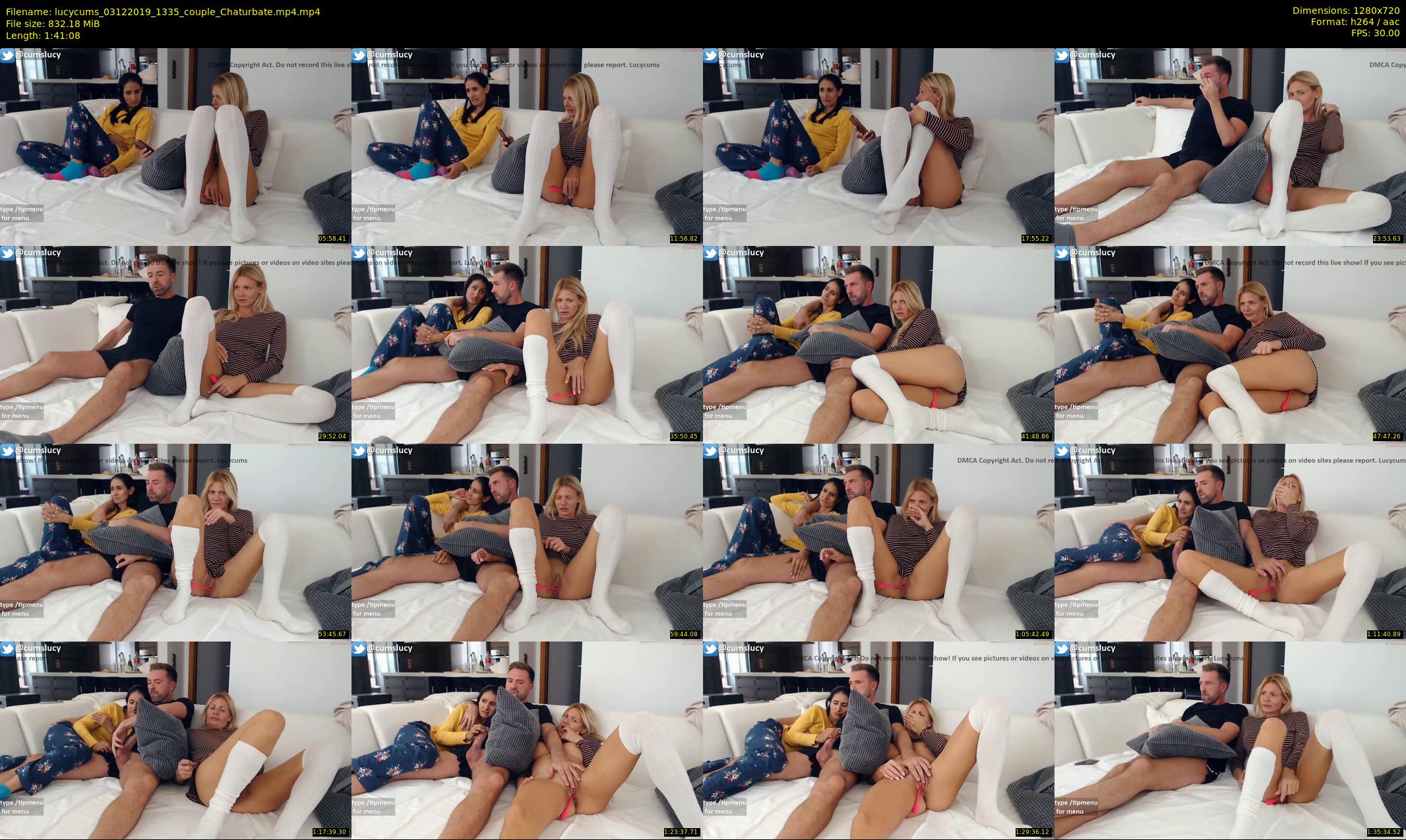 lucycums — 102 minute Chaturbate couple cam show recording, 720p, Dec 3, 2019
