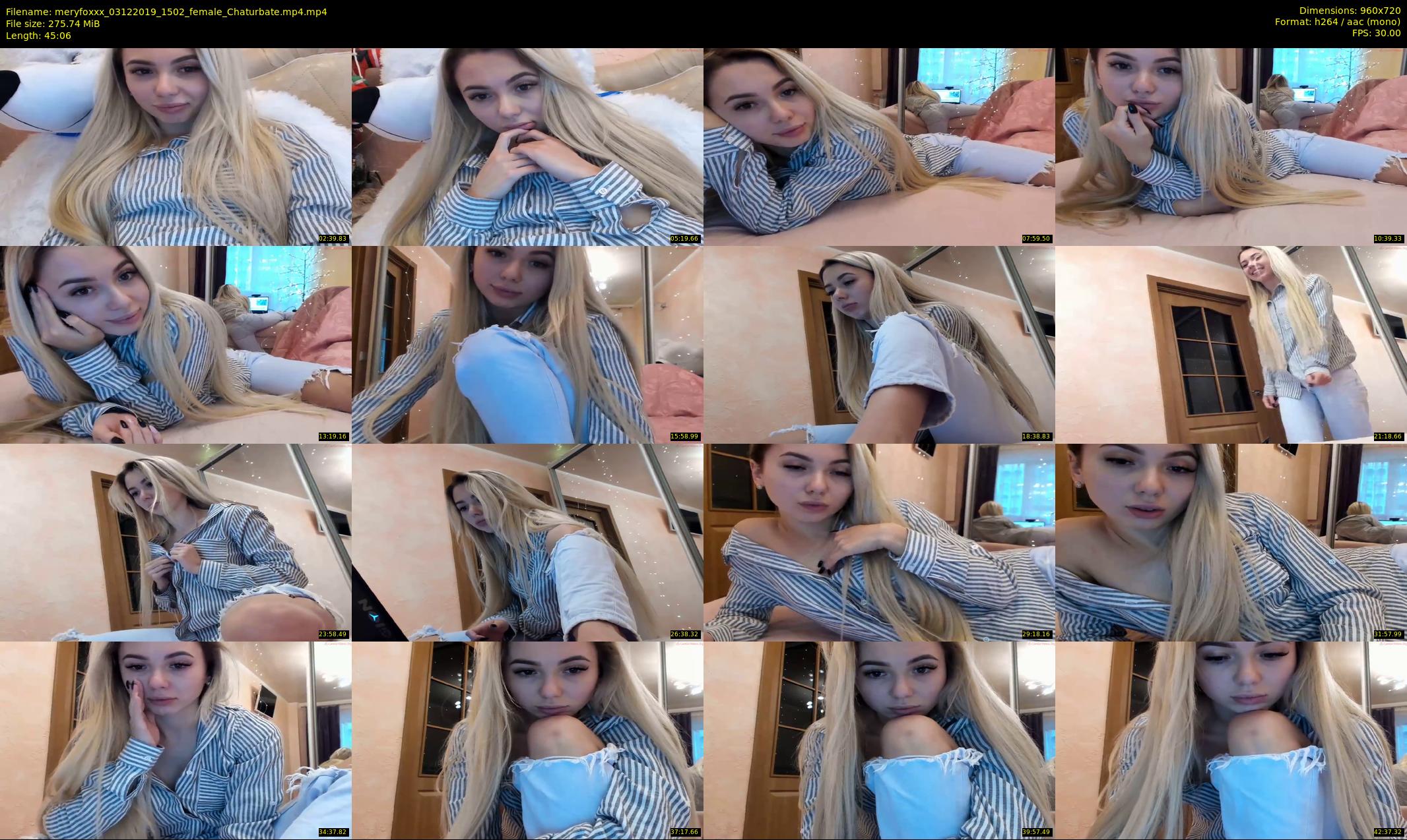 meryfoxxx — 46 minute Chaturbate female cam show recording, 720p, Dec 3, 2019