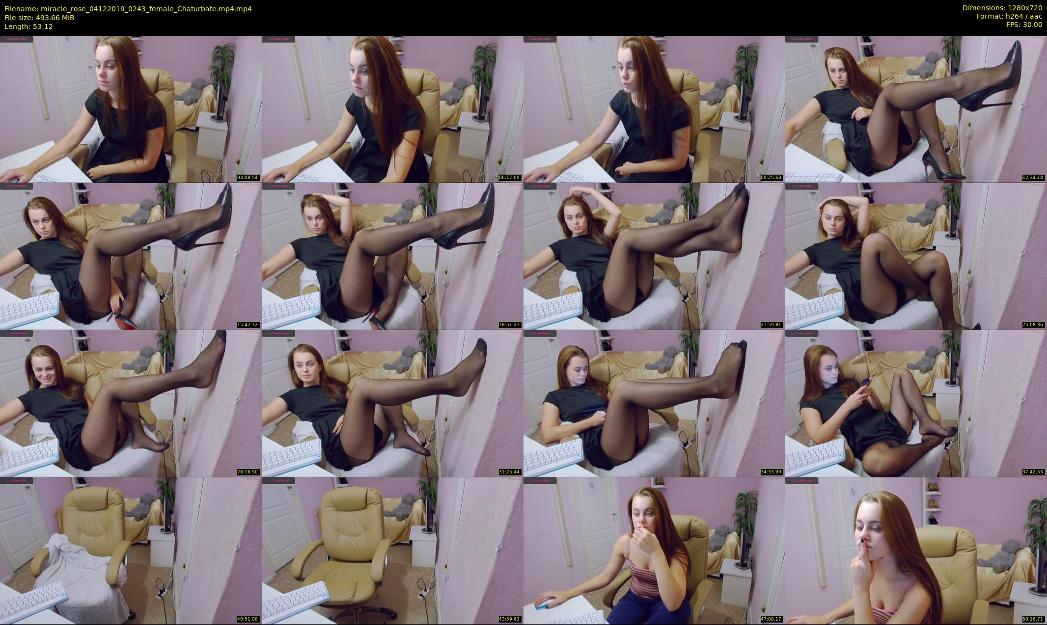miracle_rose — 54 minute Chaturbate female cam show recording, 720p, Dec 4, 2019