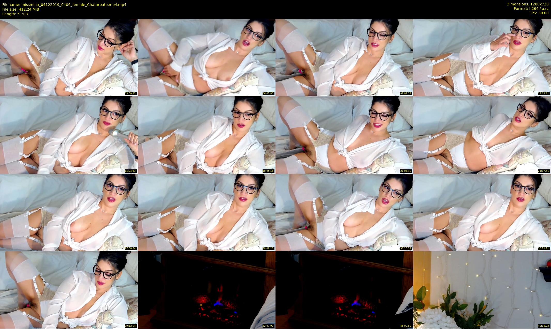 missmina — 52 minute Chaturbate female cam show recording, 720p, Dec 4, 2019