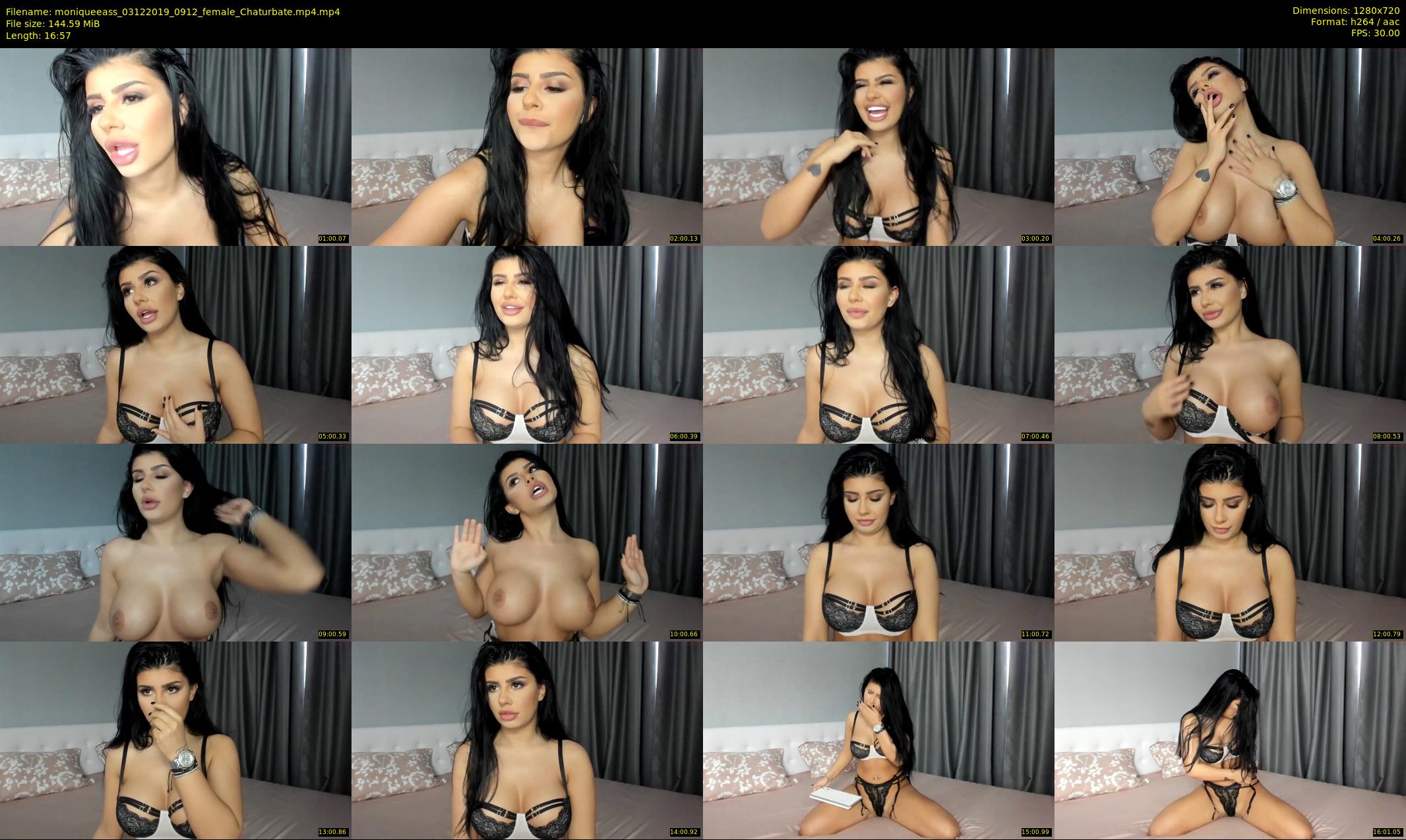 moniqueeass — 17 minute Chaturbate female cam show recording, 720p, Dec 3, 2019