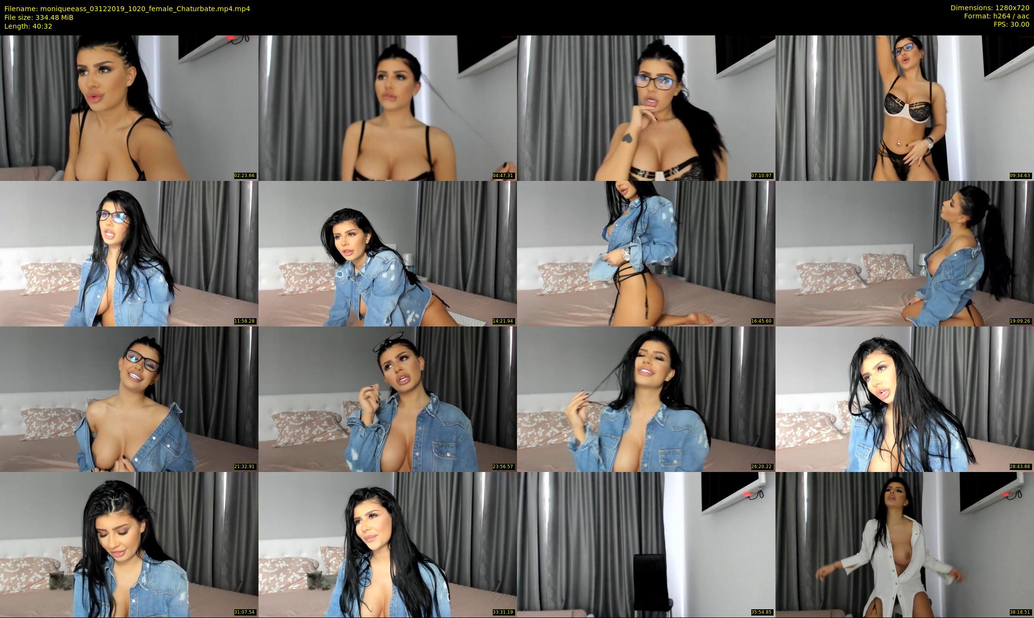 moniqueeass — 41 minute Chaturbate female cam show recording, 720p, Dec 3, 2019