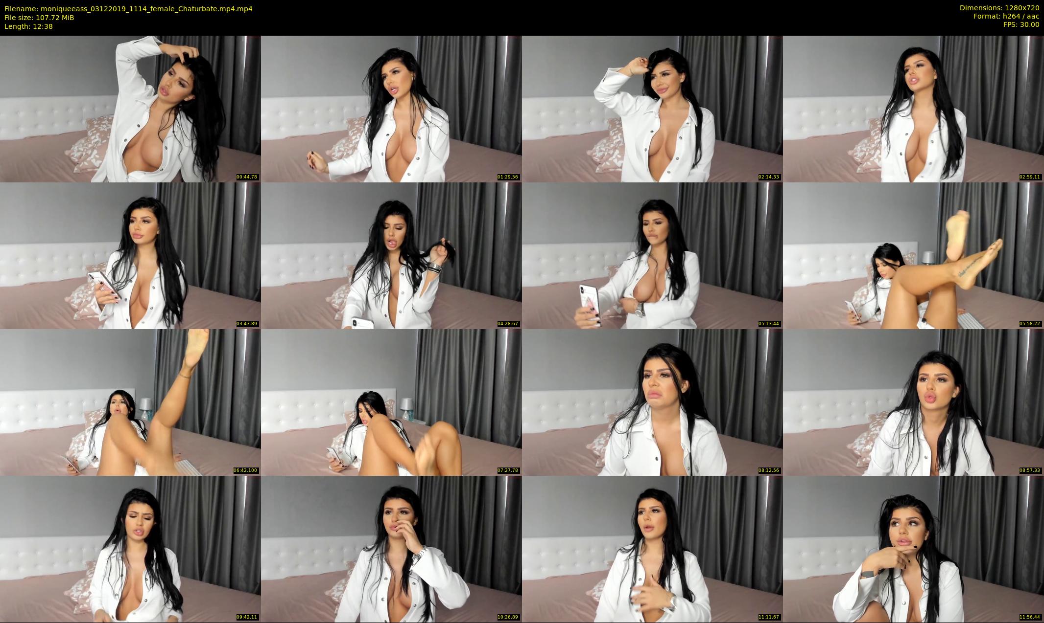 moniqueeass — 13 minute Chaturbate female cam show recording, 720p, Dec 3, 2019