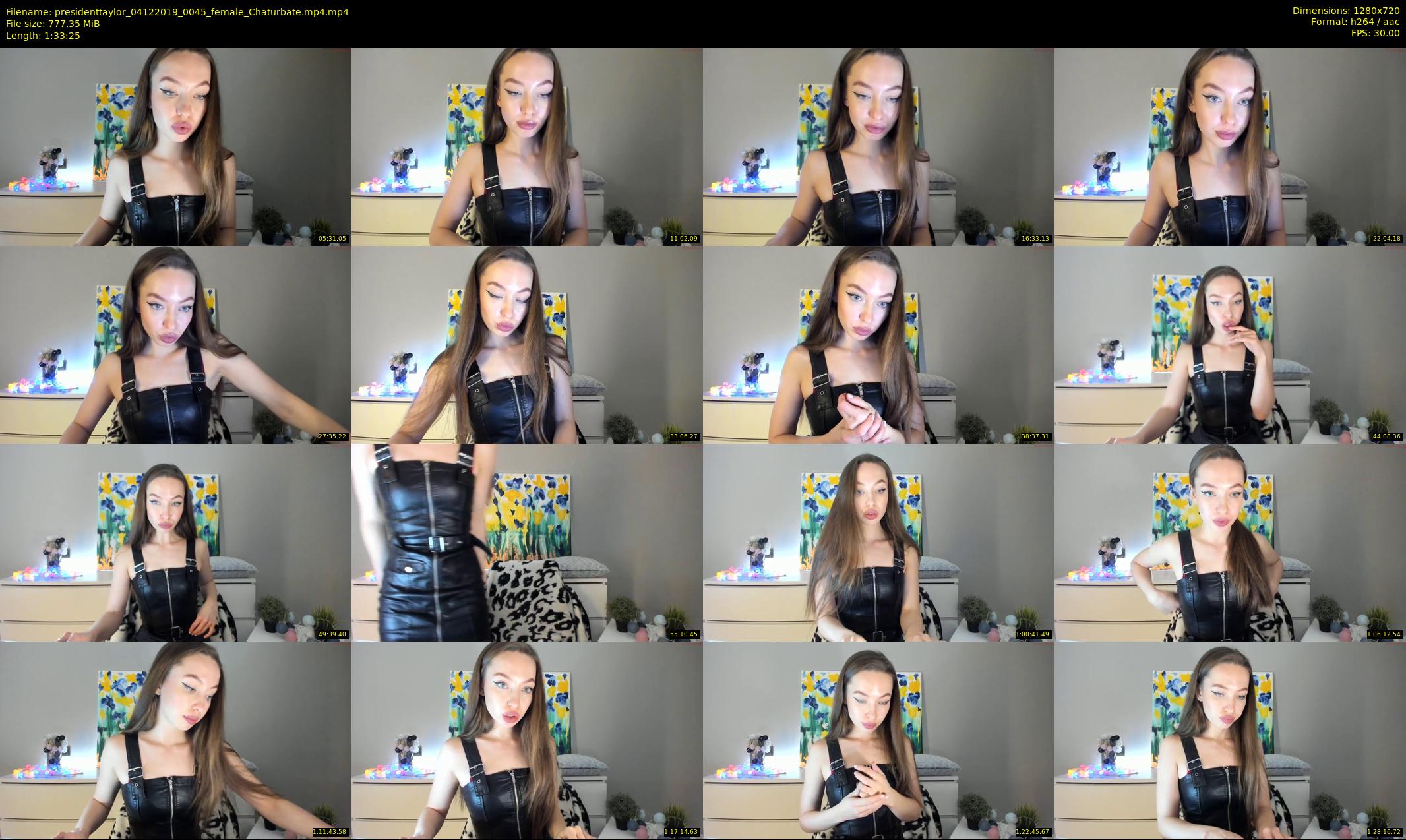 presidenttaylor — 94 minute Chaturbate female cam show recording, 720p, Dec 4, 2019