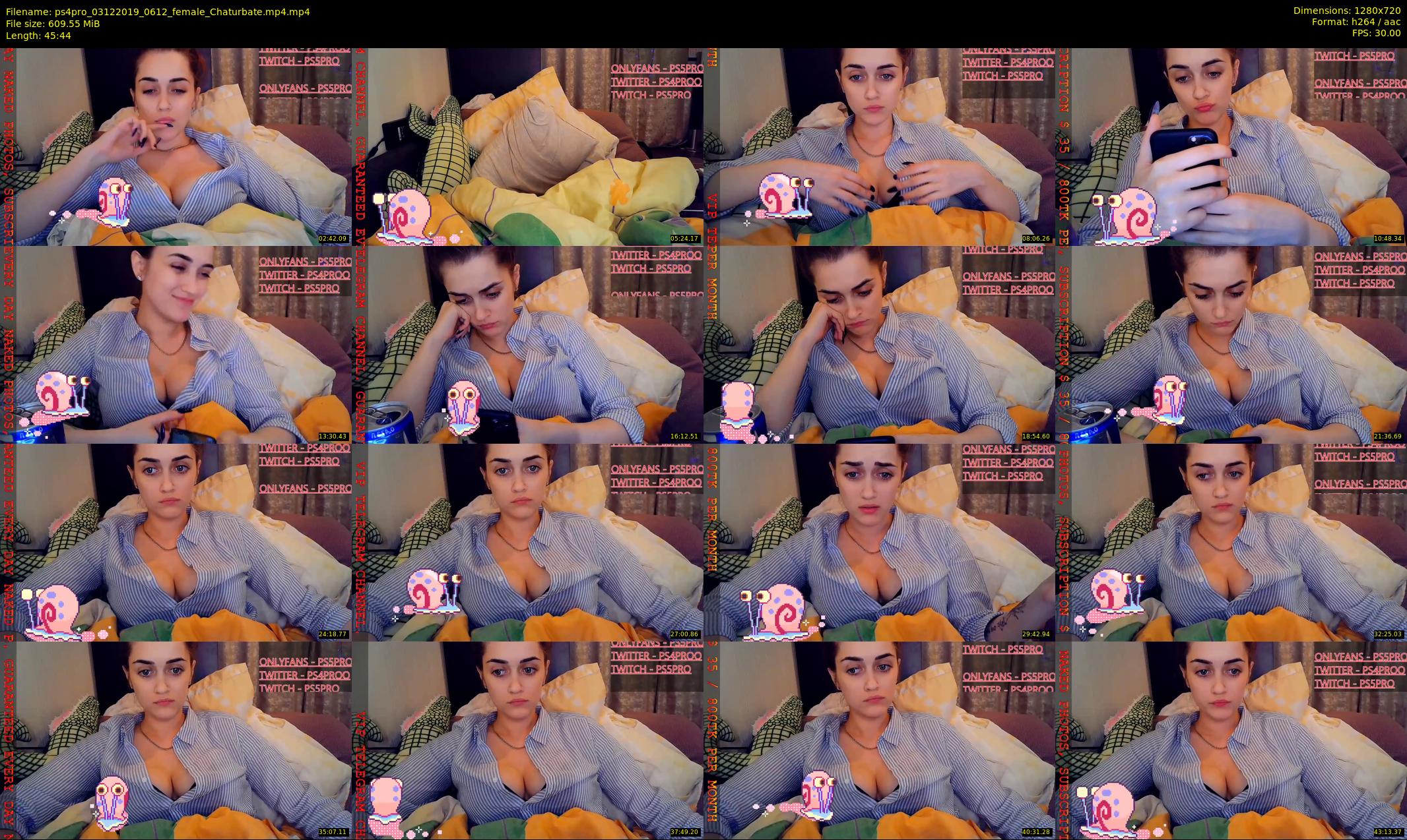 ps4pro — 46 minute Chaturbate female cam show recording, 720p, Dec 3, 2019