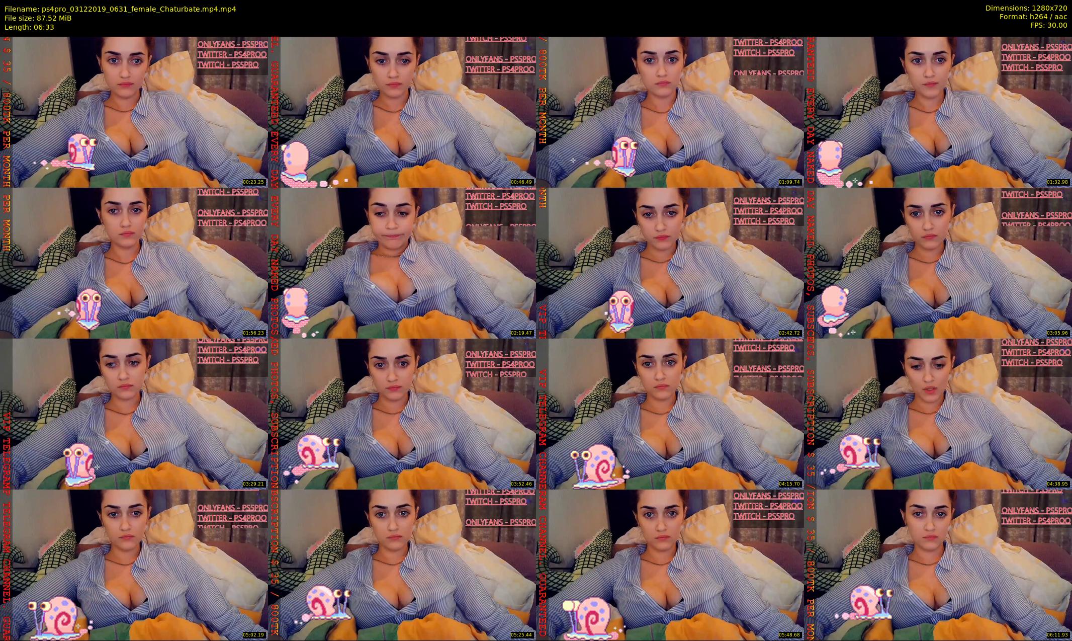 ps4pro — 7 minute Chaturbate female cam show recording, 720p, Dec 3, 2019