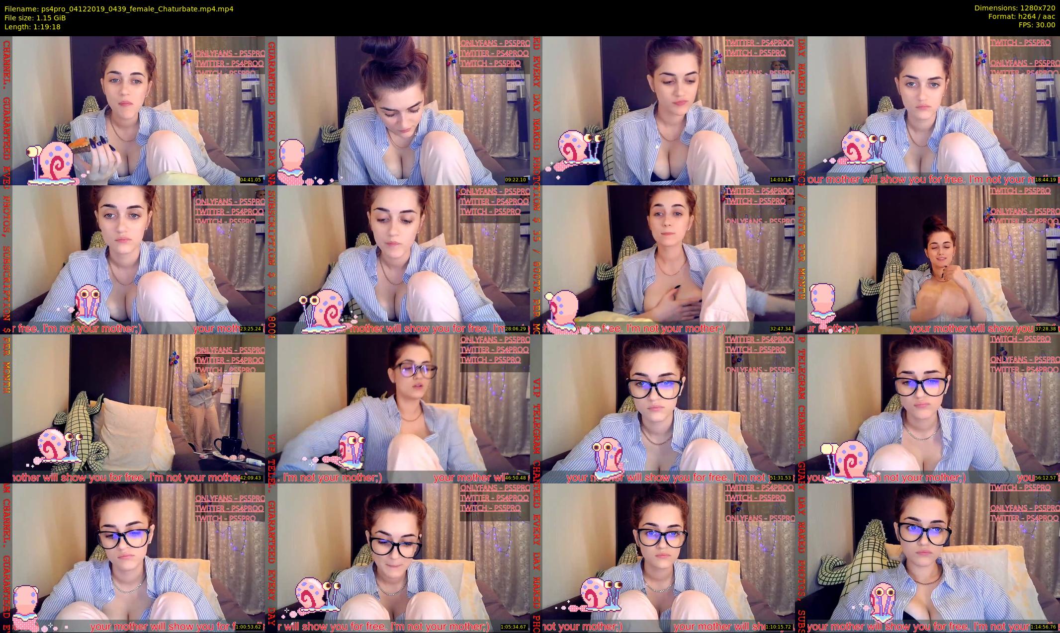 ps4pro — 80 minute Chaturbate female cam show recording, 720p, Dec 4, 2019