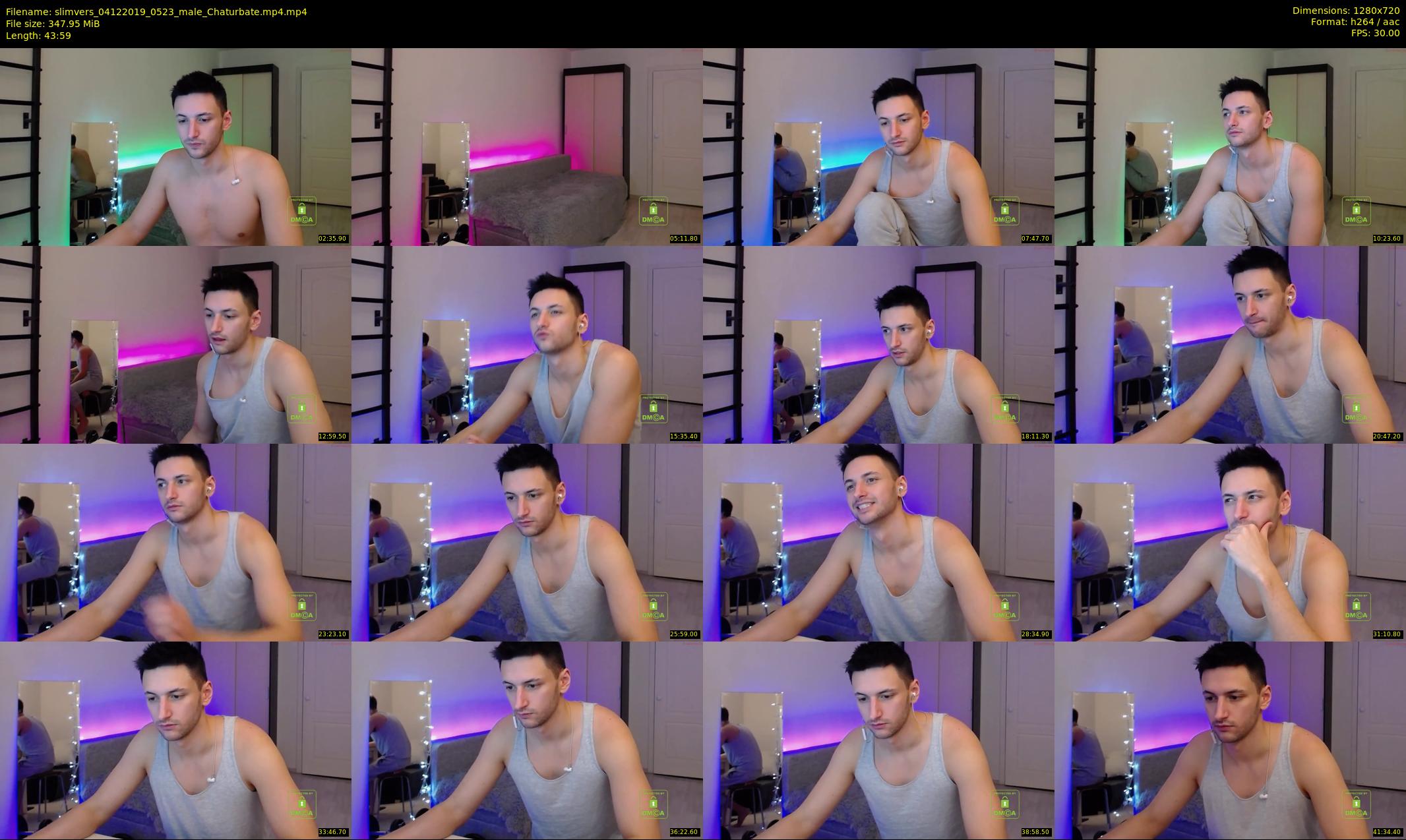 slimvers — 44 minute Chaturbate male cam show recording, 720p, Dec 4, 2019