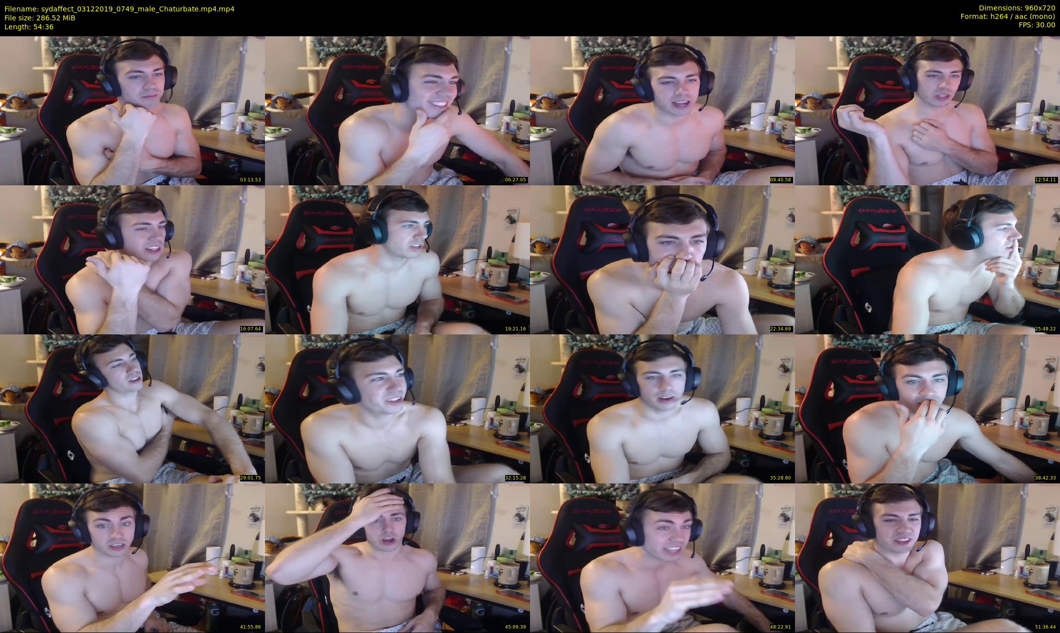 sydaffect — 55 minute Chaturbate male cam show recording, 720p, Dec 3, 2019