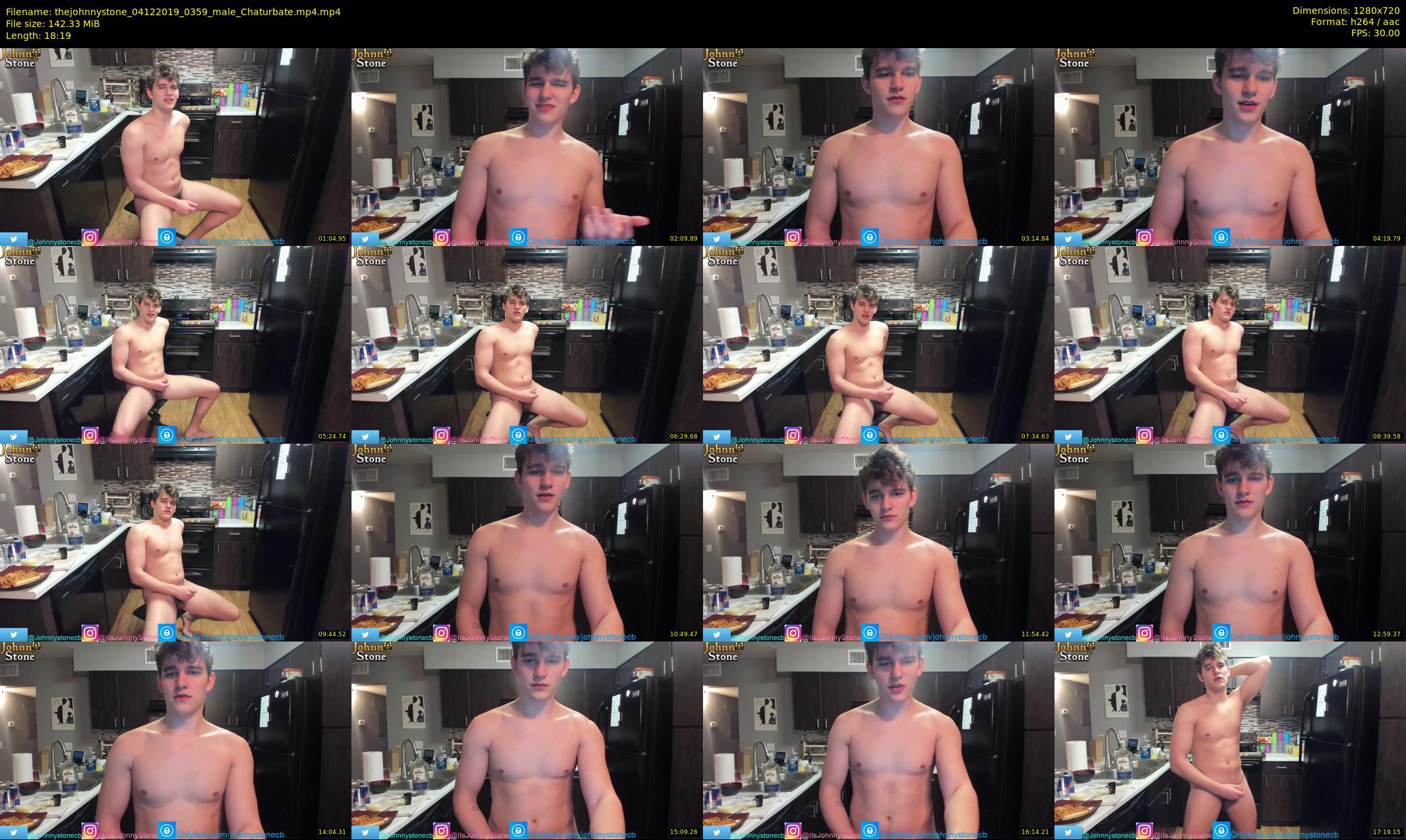 thejohnnystone — 19 minute Chaturbate male cam show recording, 720p, Dec 4, 2019