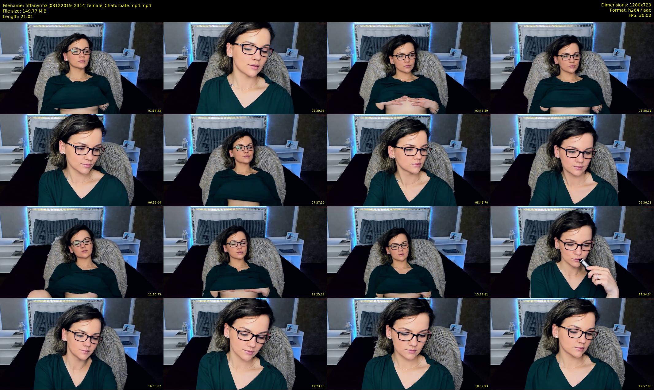 tiffanyriox — 22 minute Chaturbate female cam show recording, 720p, Dec 3, 2019