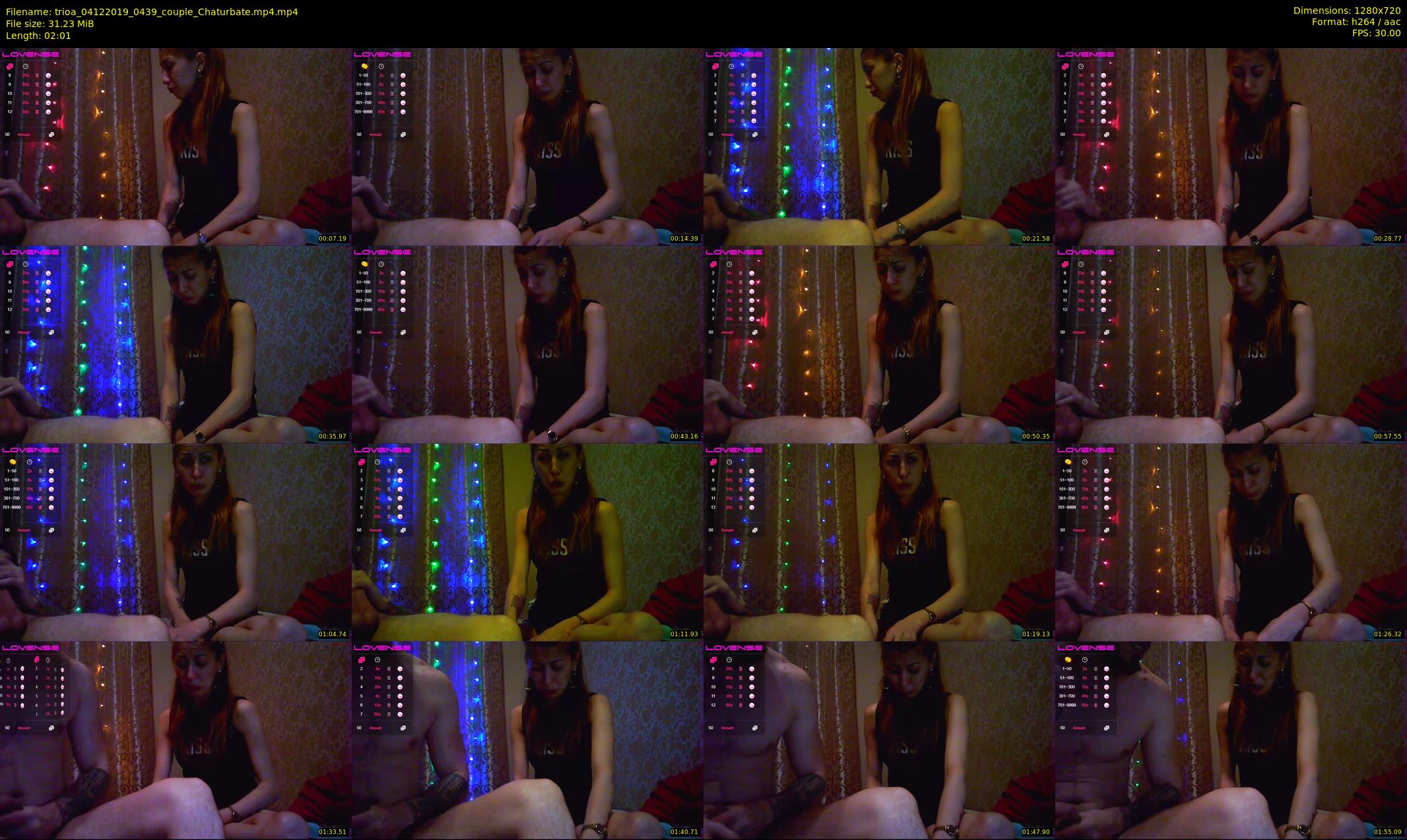 trioa — 3 minute Chaturbate couple cam show recording, 720p, Dec 4, 2019