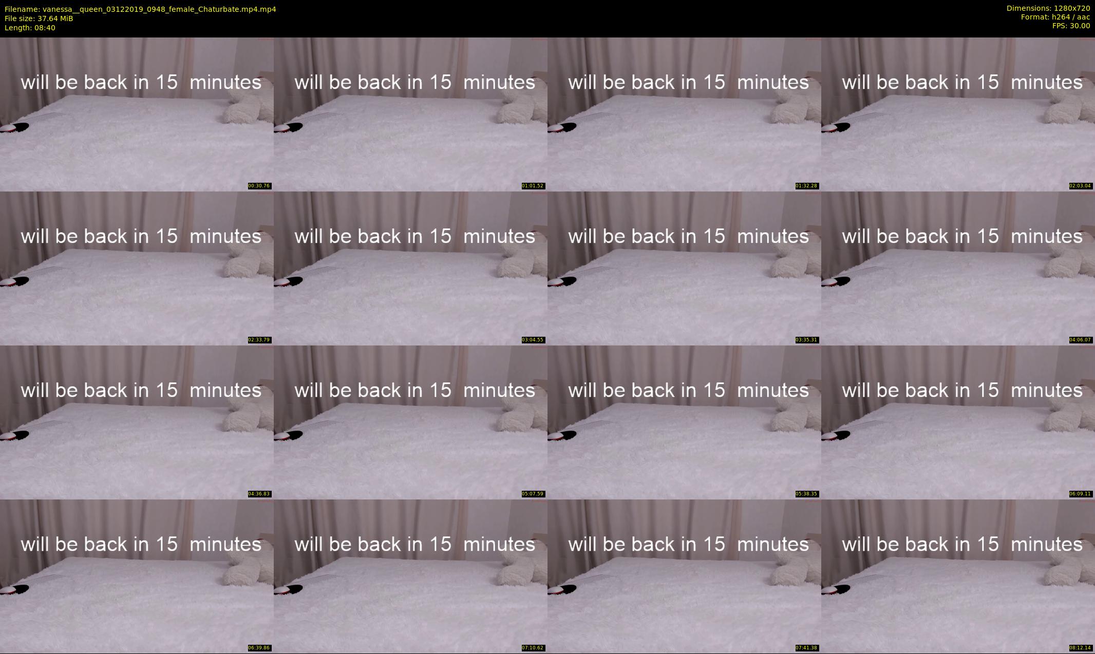 vanessa__queen — 9 minute Chaturbate female cam show recording, 720p, Dec 3, 2019