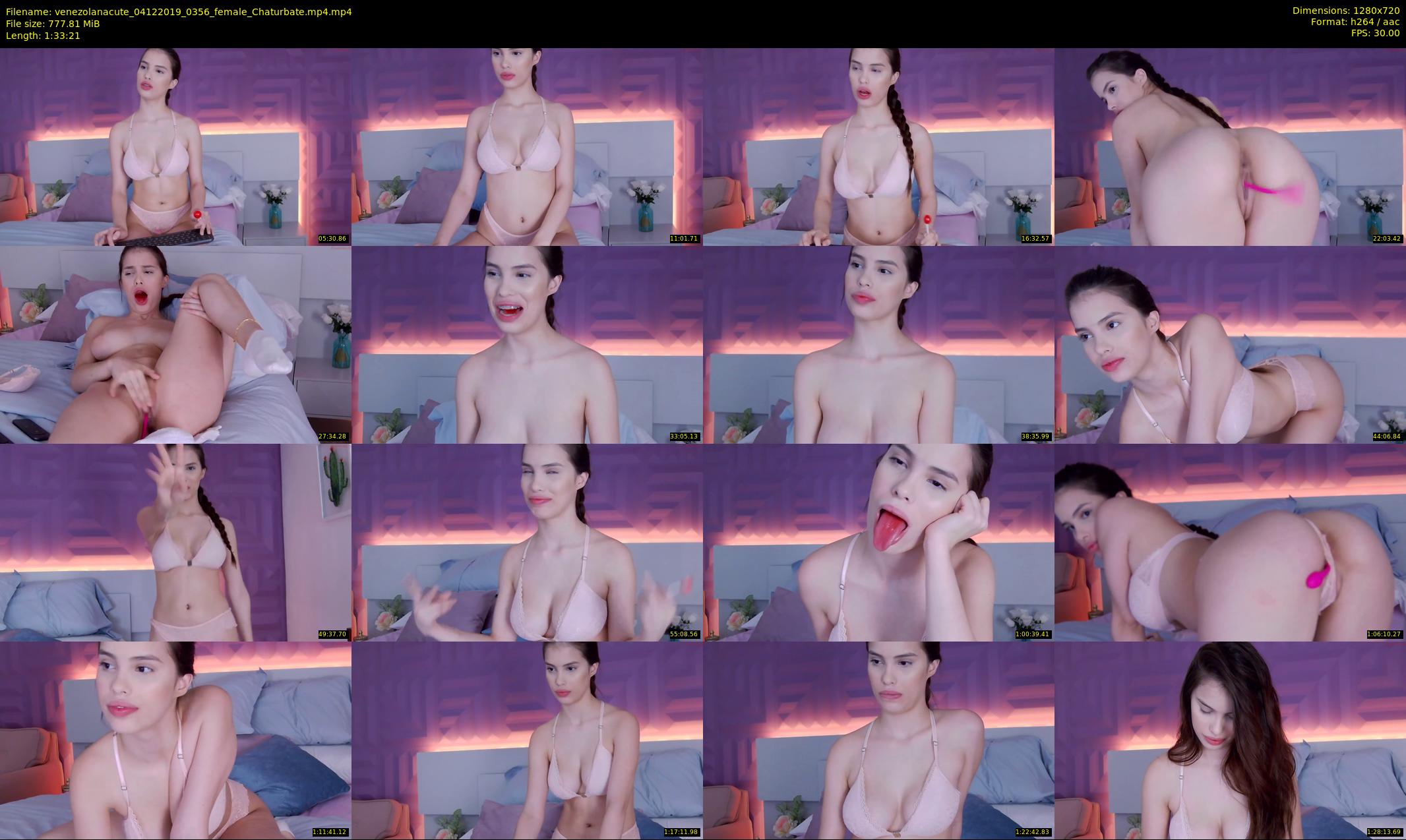 venezolanacute — 94 minute Chaturbate female cam show recording, 720p, Dec 4, 2019